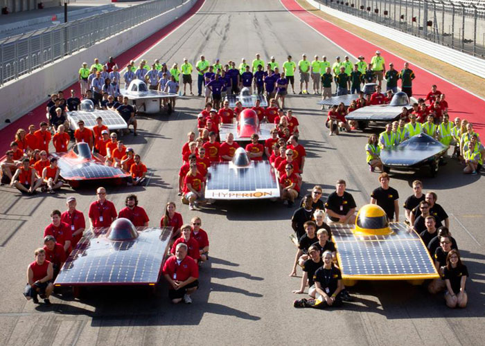 سباق سيارات دولي ولكن بالطاقة الشمسية
