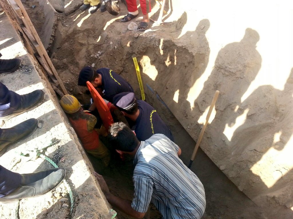 وفاة شخص بعد انهيار حفرة إمدادات مياه ببركاء