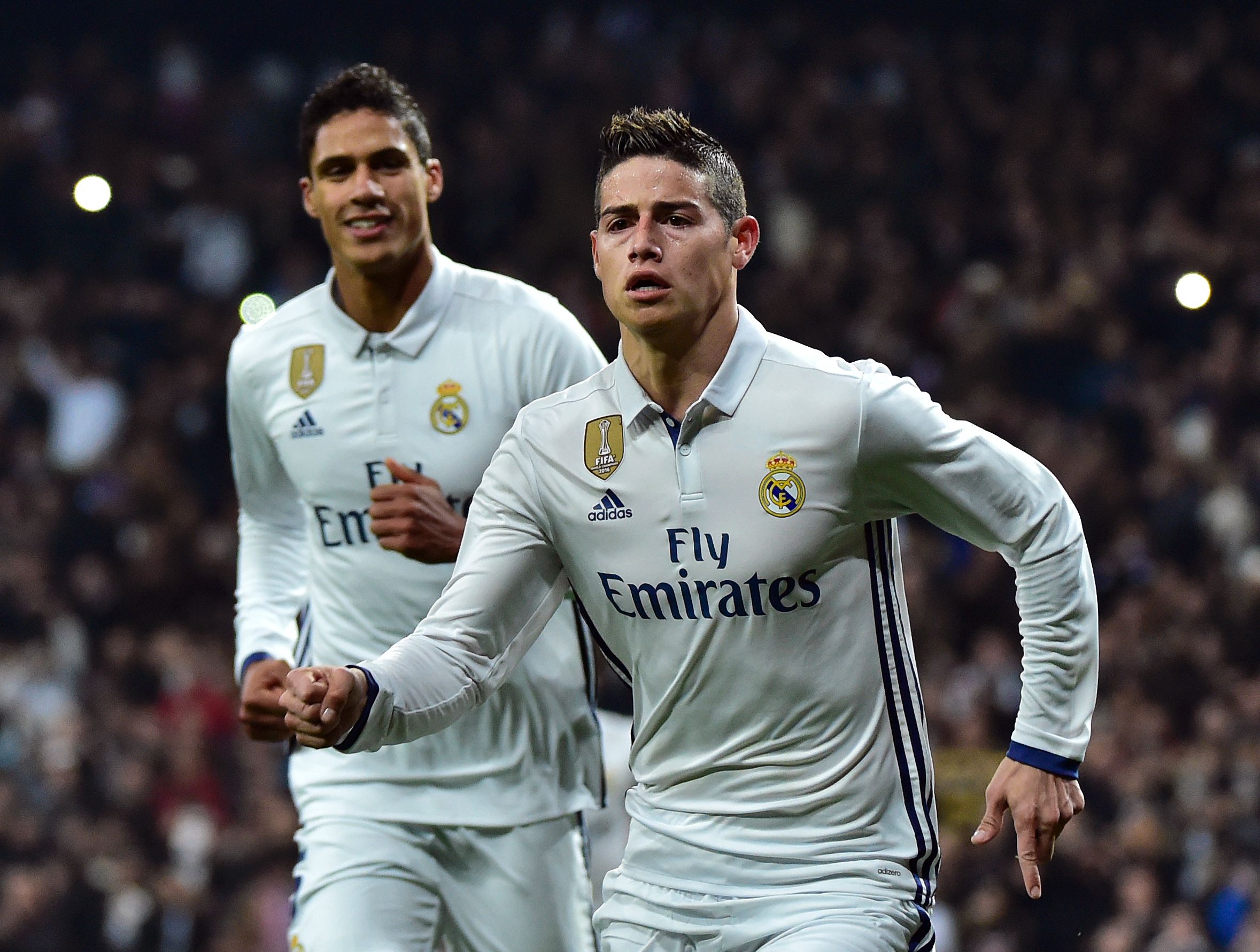 Football: James double helps Real beat Sevilla in King's Cup