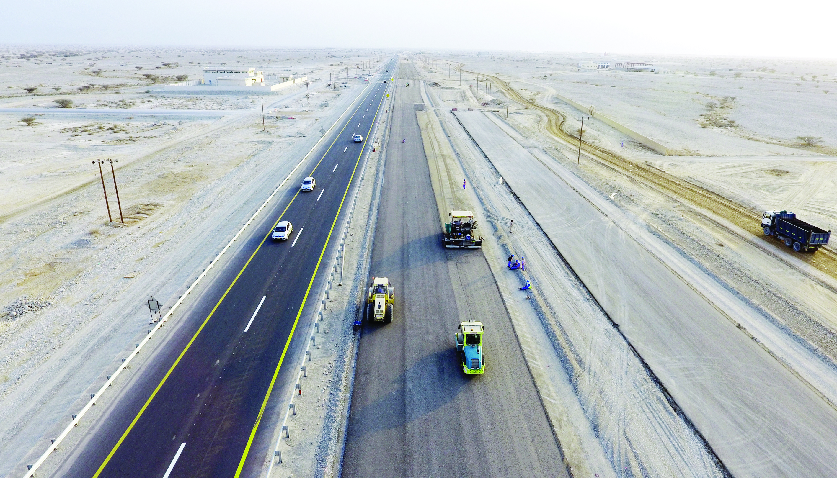 27 % نسبة إنجاز ازدواجية طريق بركاء ـ نخل