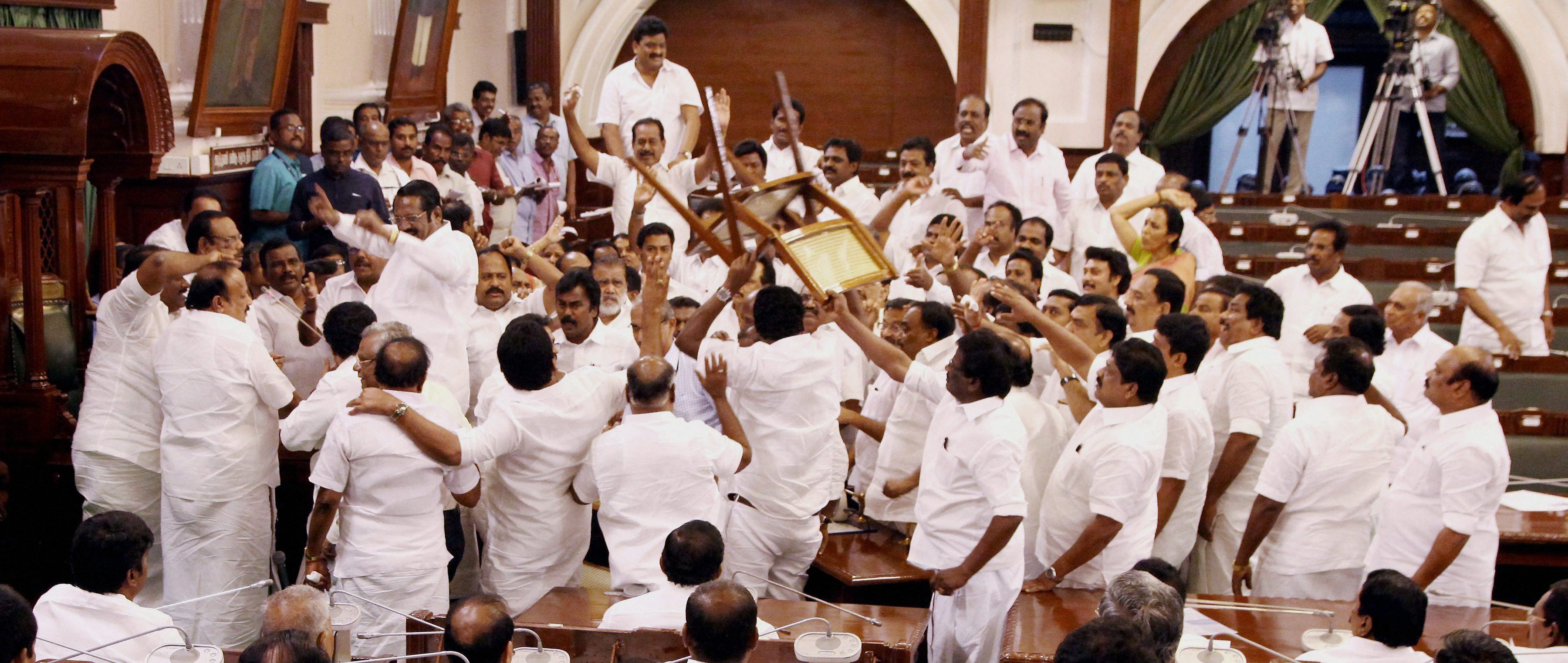 Palaniswami wins crucial trust vote in Tamil Nadu Assembly