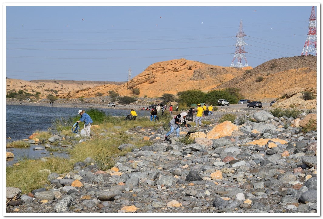 Oman American Business Center clean up Wadi Al Khoudh