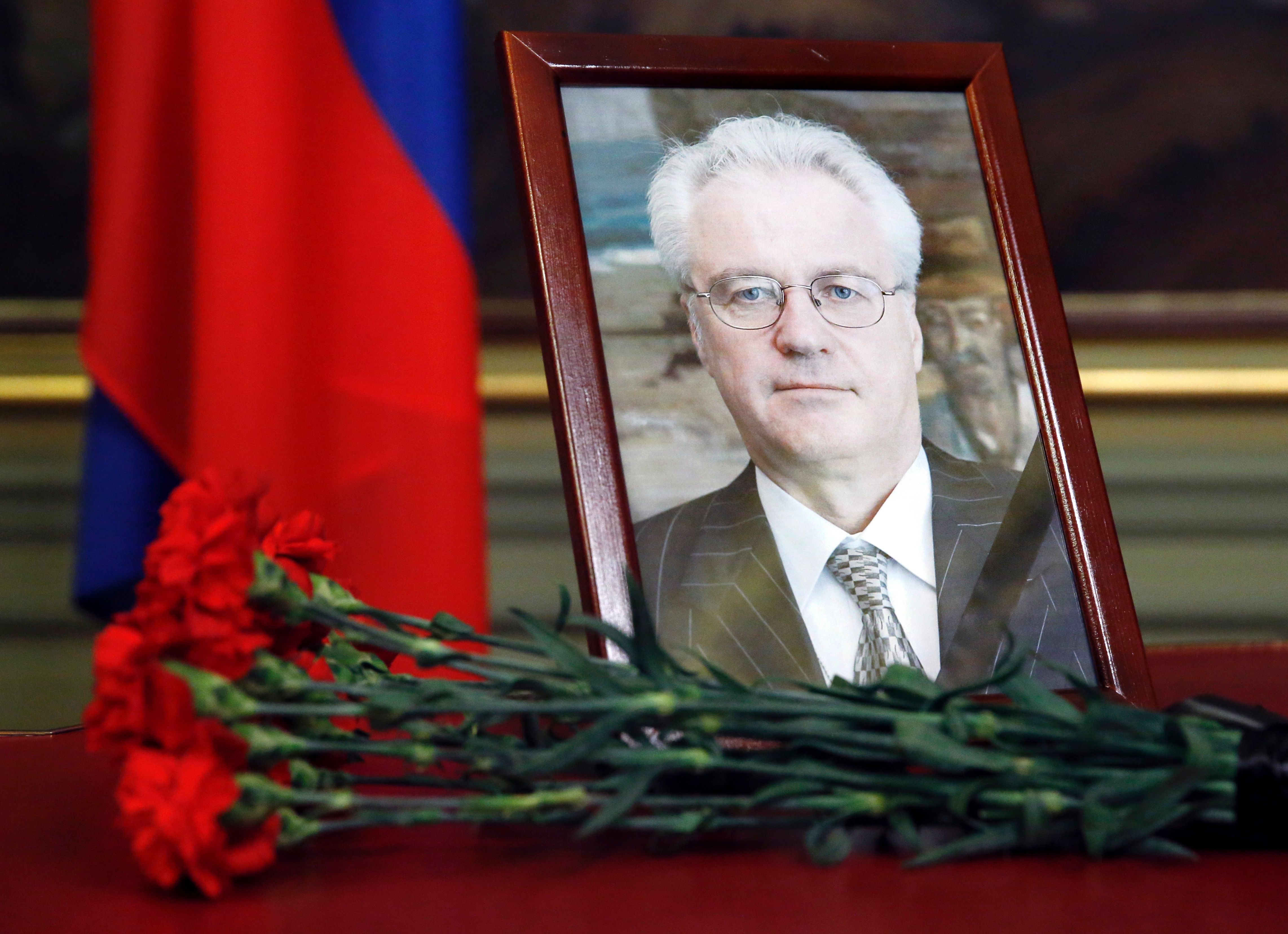 Russia's U.N. envoy dies a day before 65th birthday