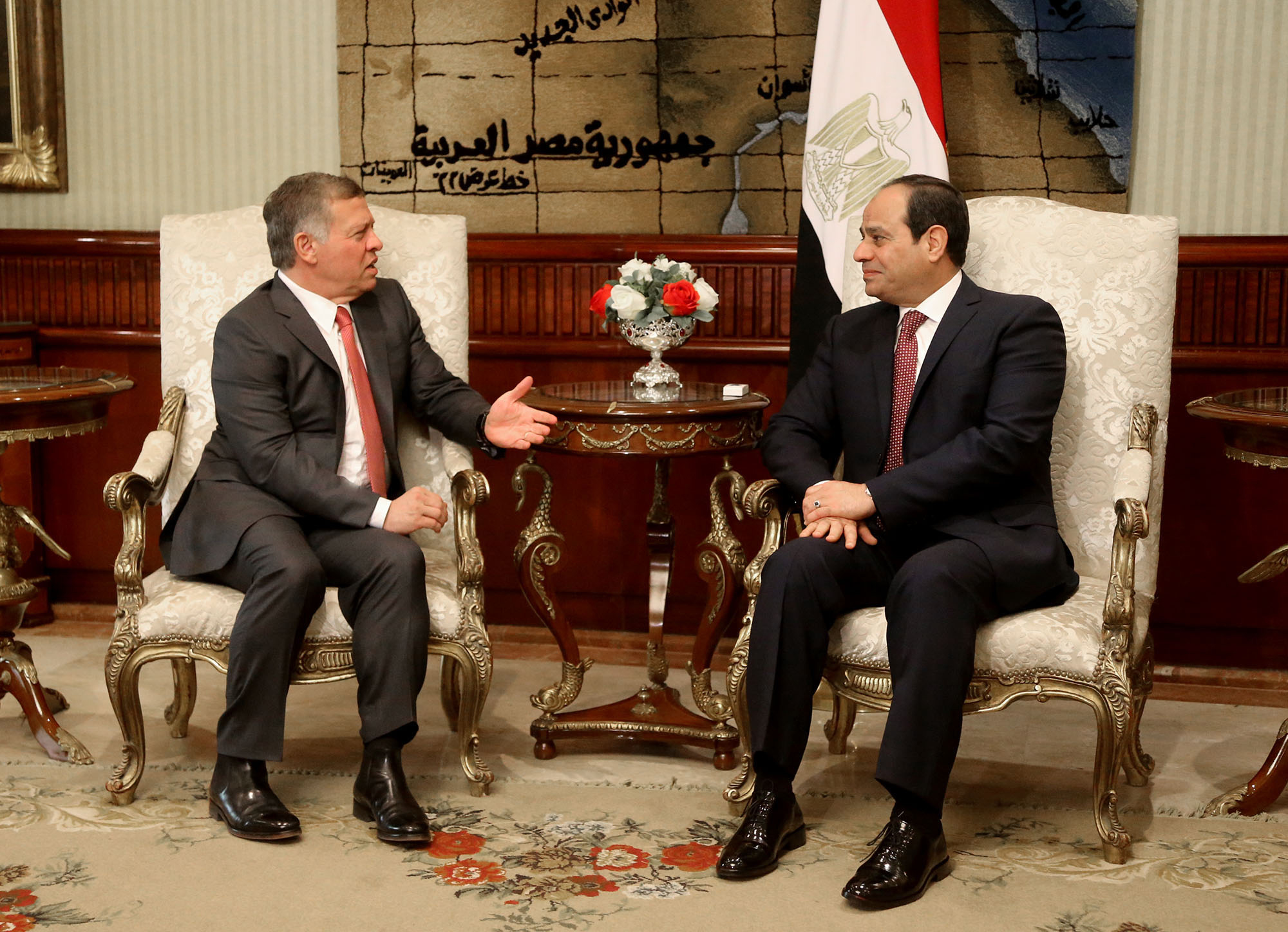 Sisi, King Abdullah say two-state solution not up for compromise