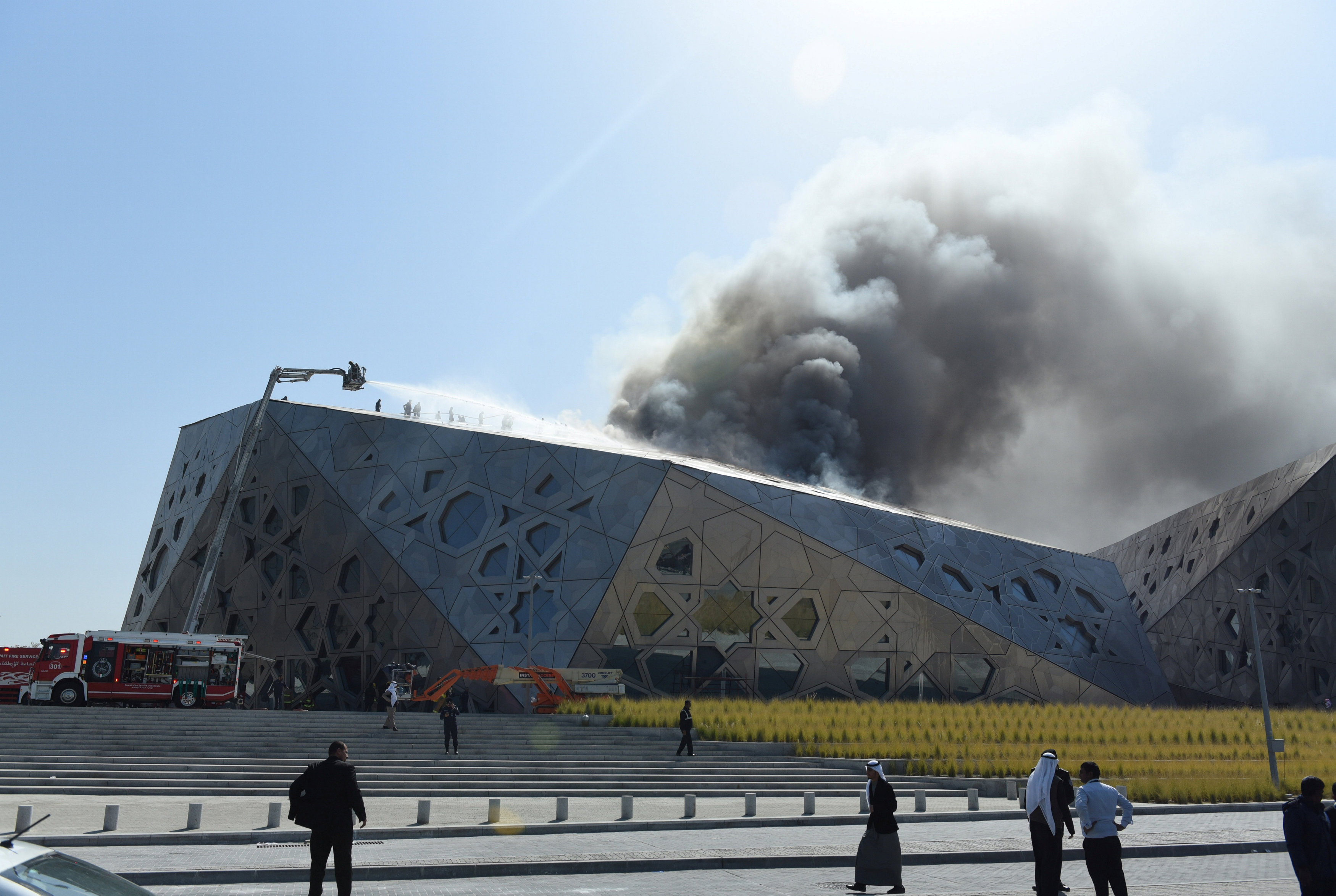 Flames rip through Kuwait's new opera house