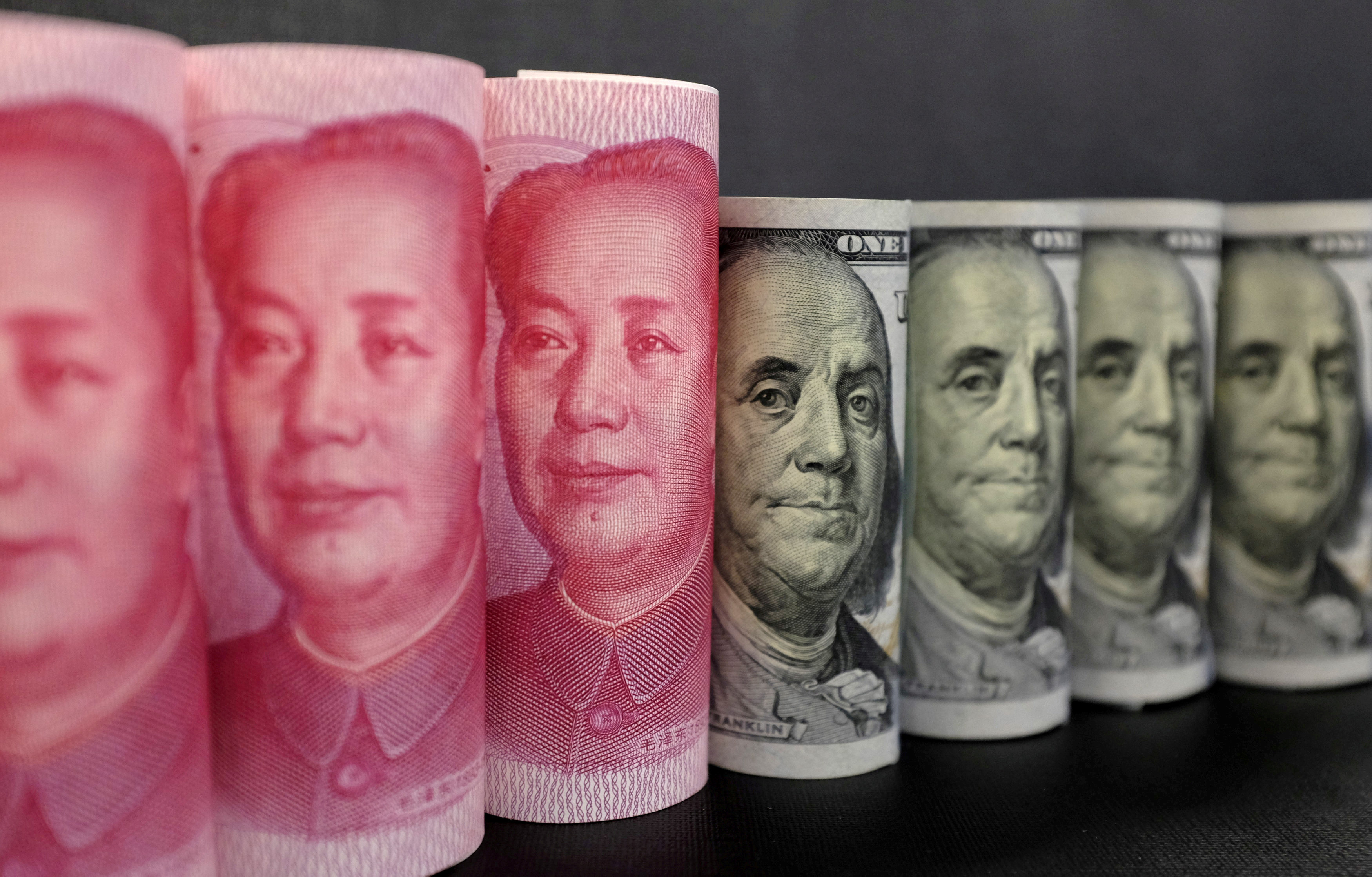 China's January foreign reserves fall below $3 trillion