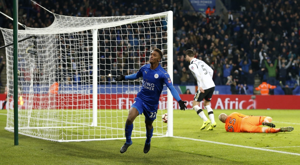 Football: Leicester fire three past Derby to progress in FA Cup