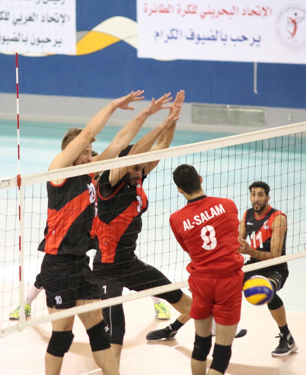 فوز السيب وخسارة السلام في البطولة العربية للطائرة