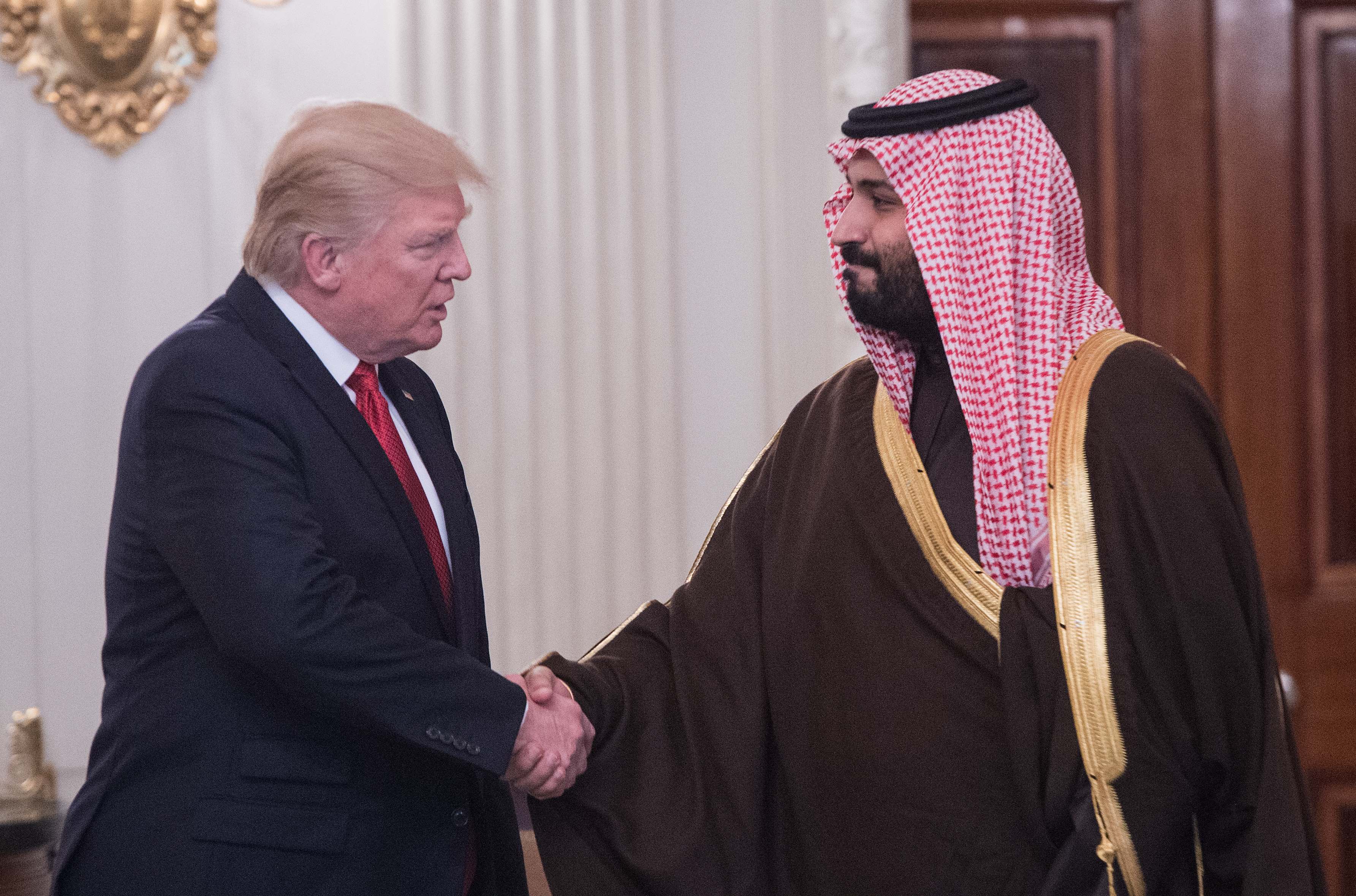 Trump meets with Saudi deputy crown prince at the White House