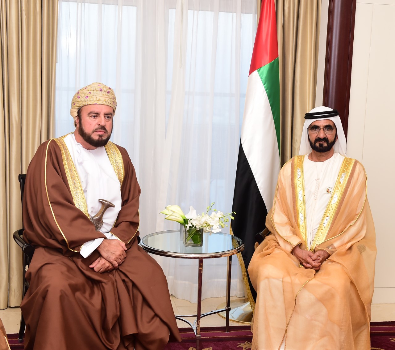 UAE vice president receives Oman's Sayyid Asa’ad in Amman