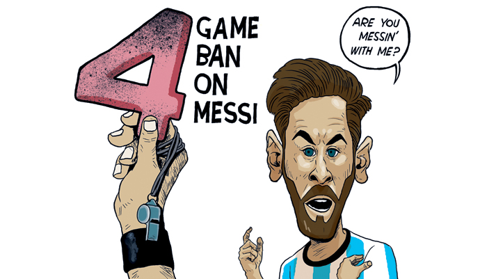 Messi banned