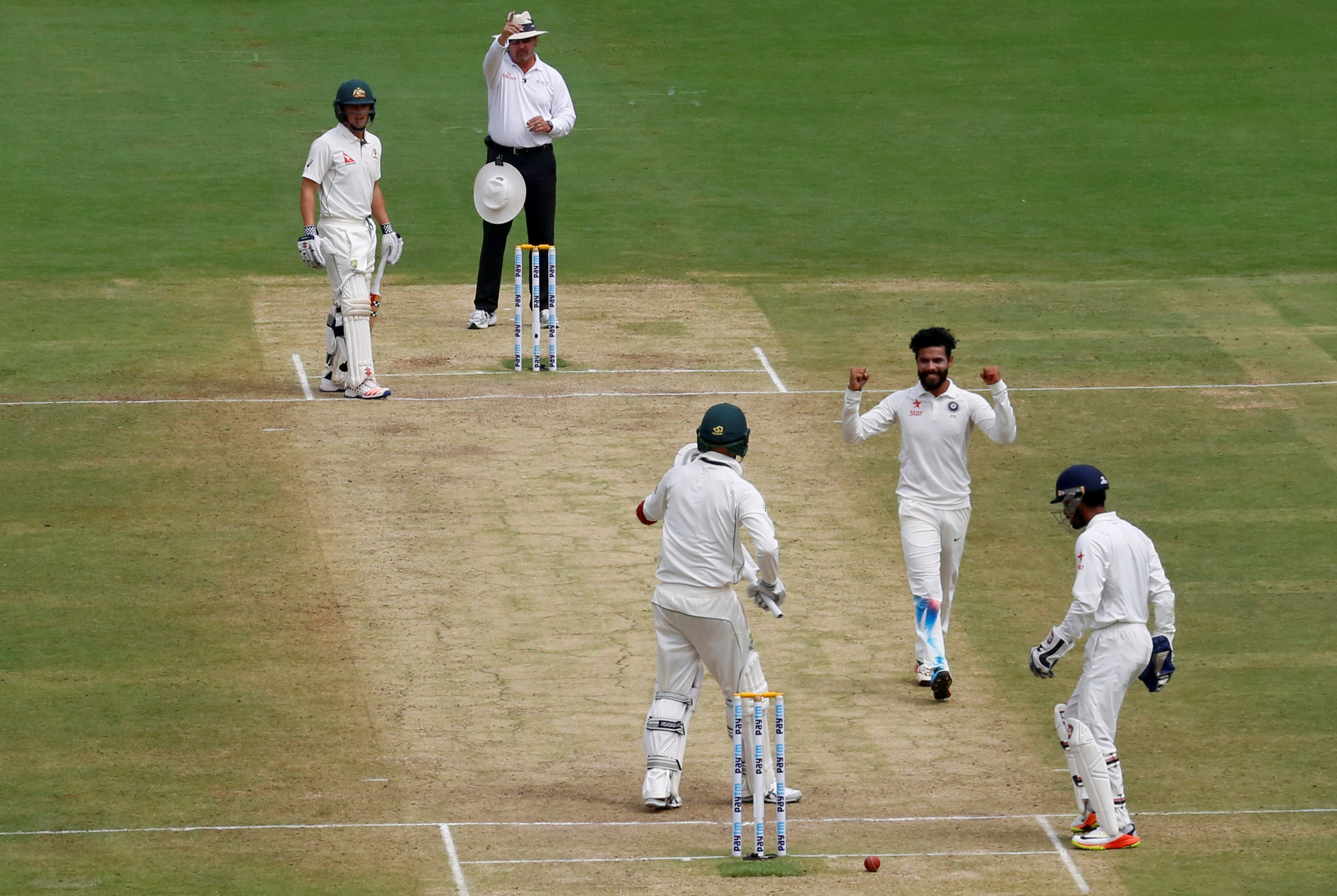 Cricket: Pujara, Rahane keep India afloat in second Test against Australia