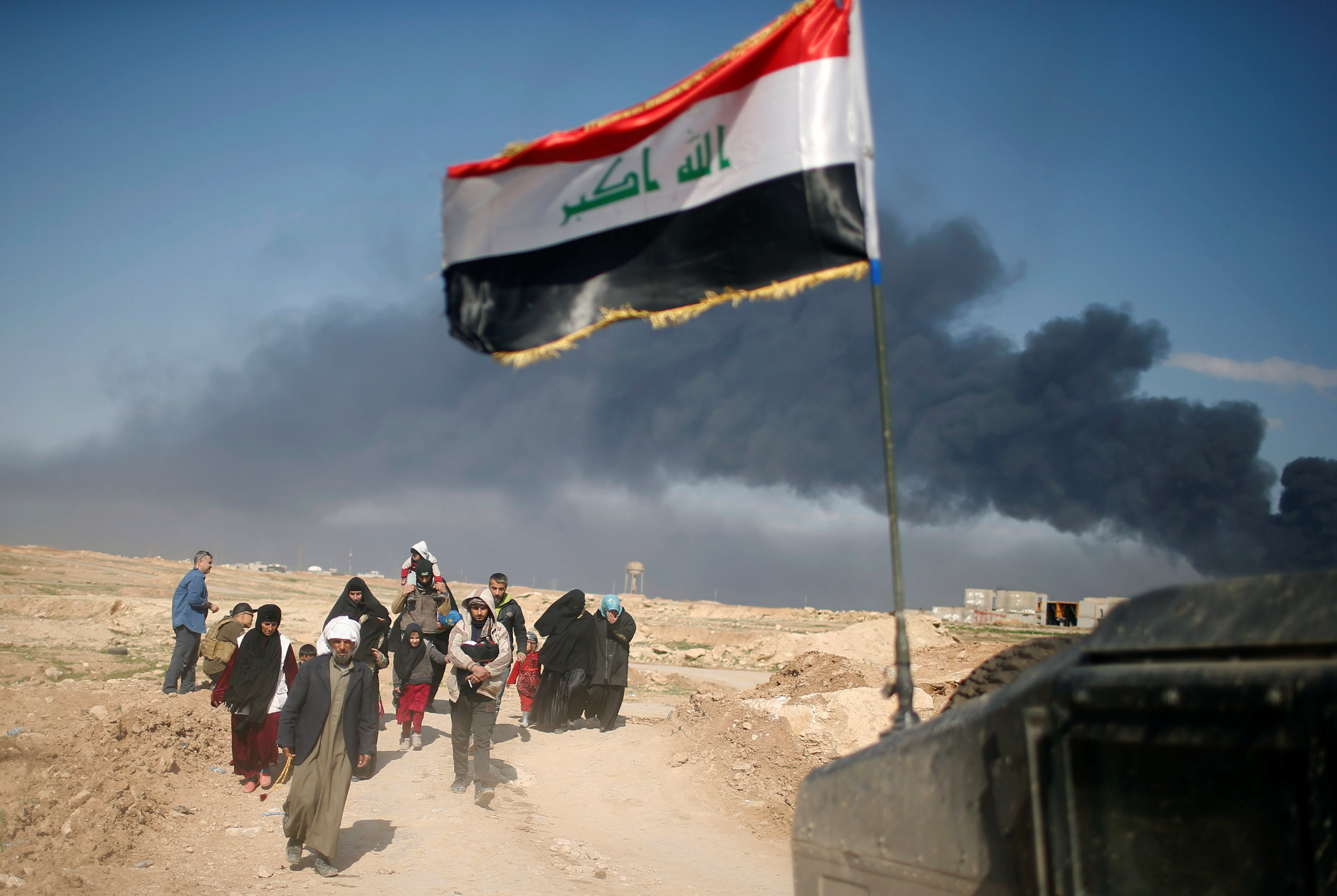 IS foreign militants trying to flee Mosul