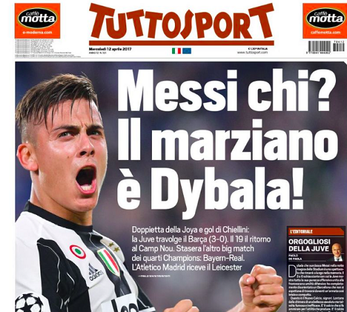 هكذا تفاعلت الصحف الإيطالية بفوز يوفنتوس على برشلونة