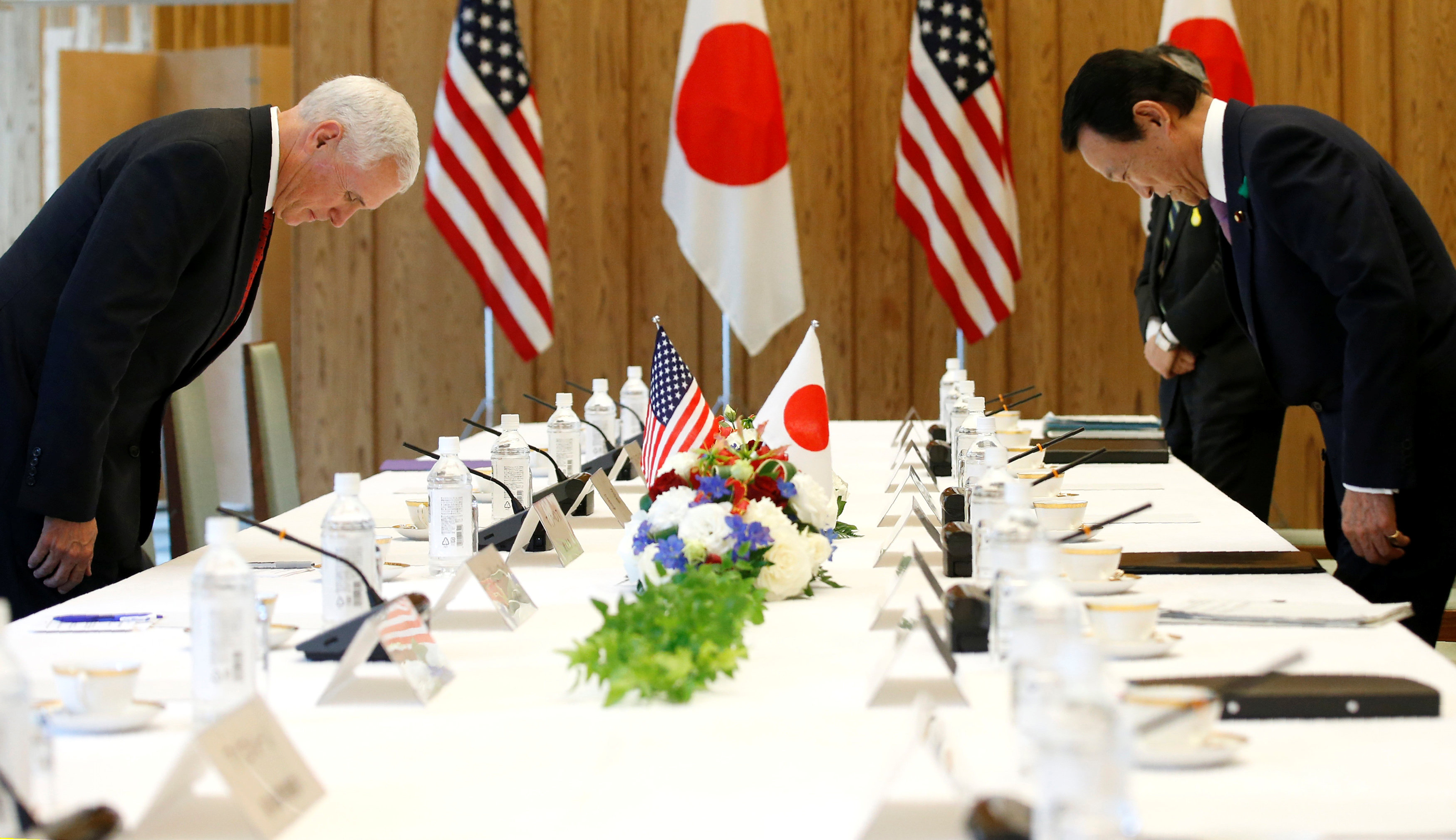 Pence reassures Japan of U.S. resolve on North Korea, to work with China