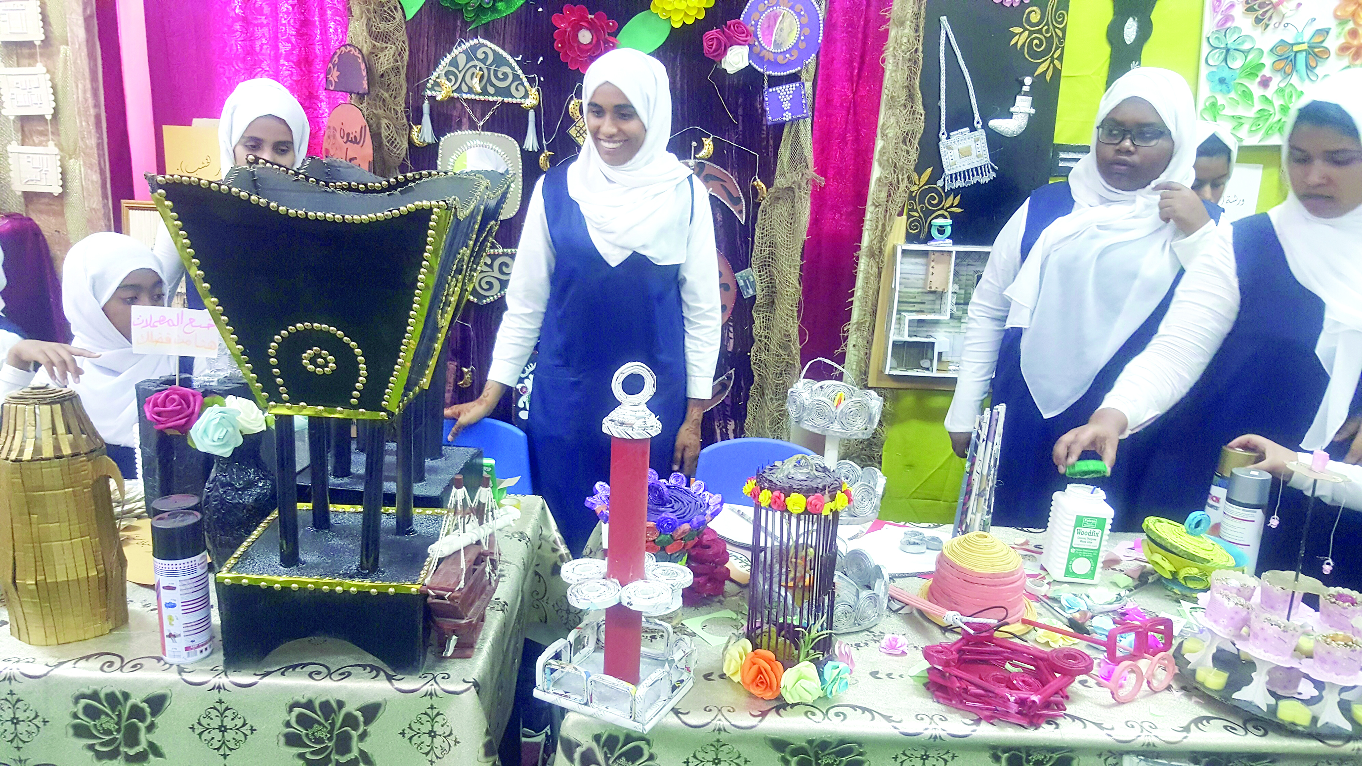 معرض إبداعات في سماء التدويرفي «مريم بنت عمران» بالسويق