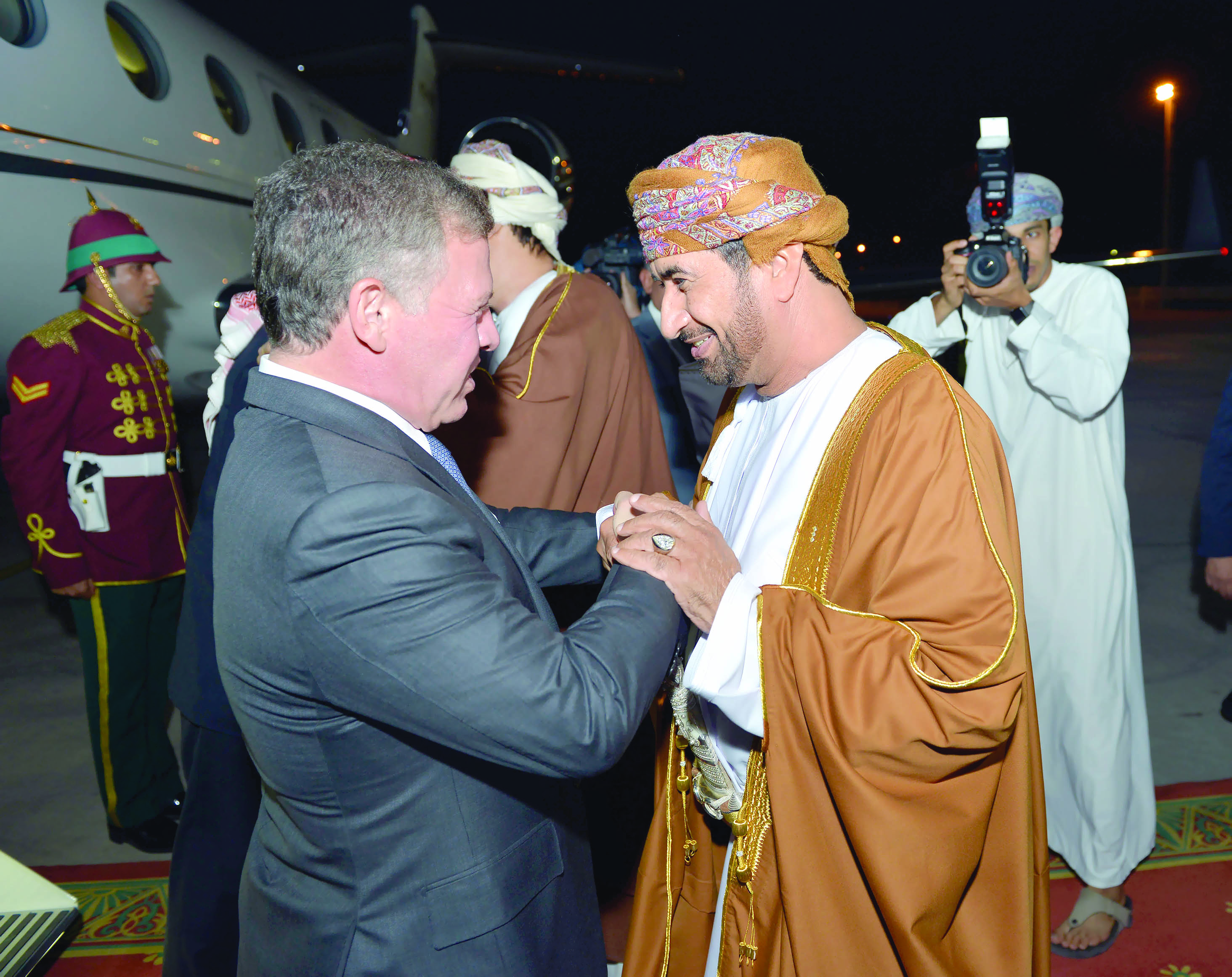 عبدالله الثاني يبدأ زيارة خاصة للسلطنة