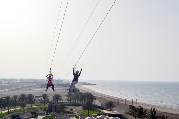 Millennium Resort Mussanah offers Oman’s first zip-line experience