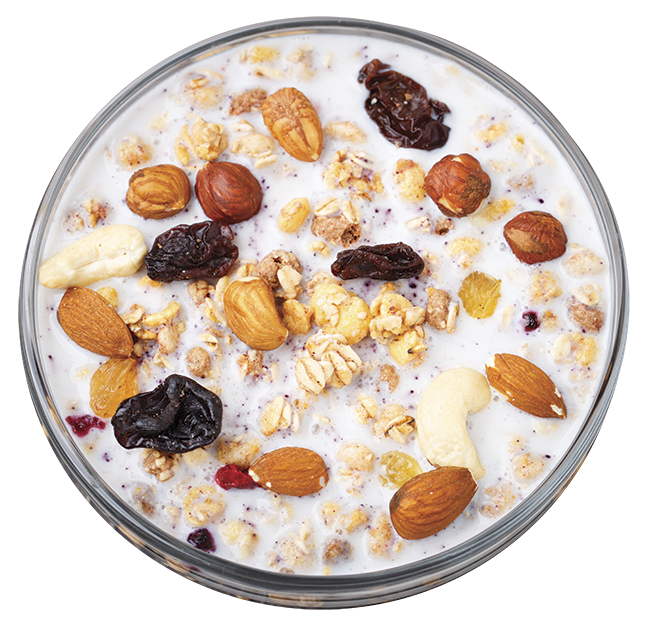 Ramadan food: Almond milk muesli