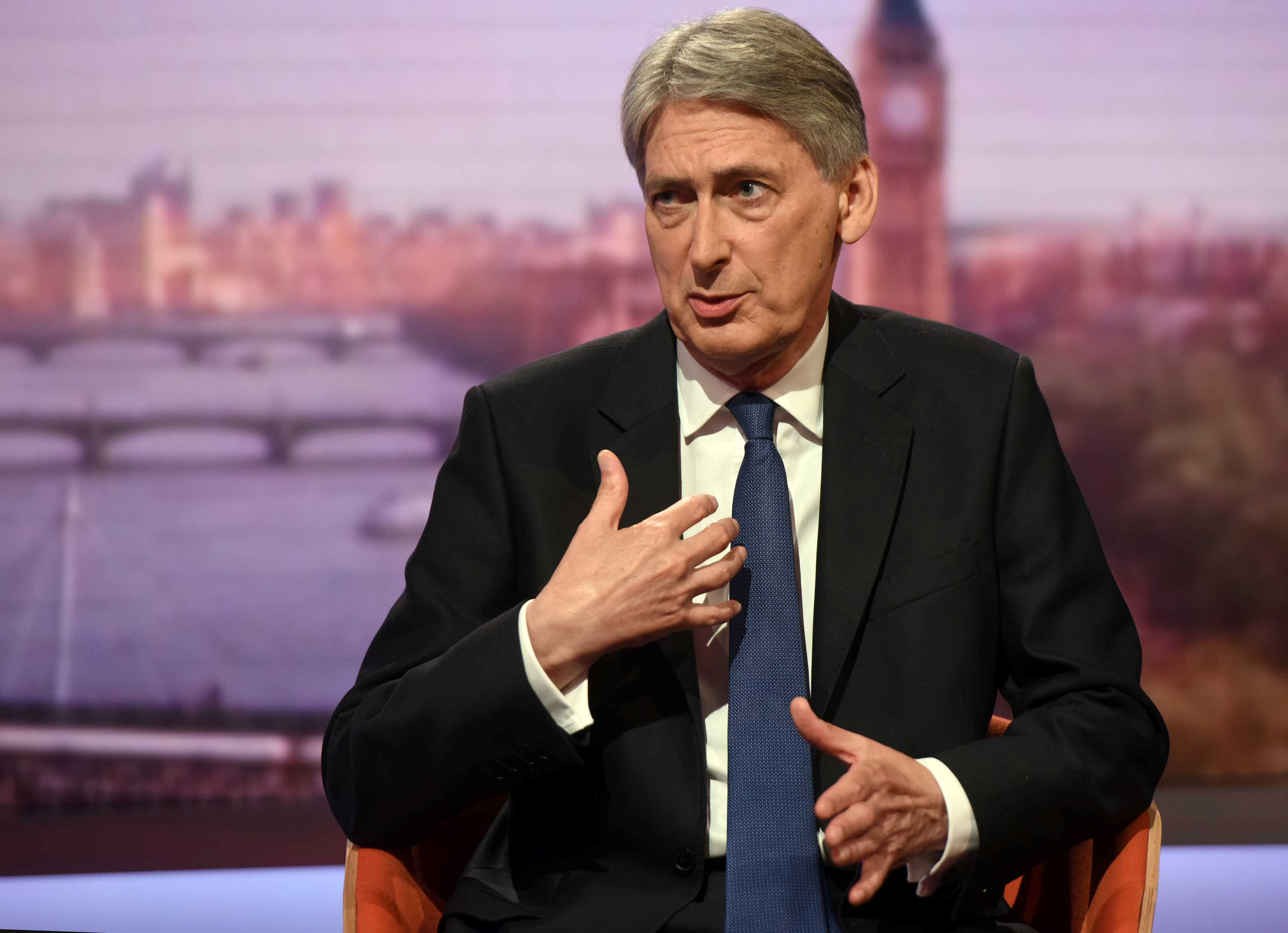 Britain's finance minister Philip Hammond fights back
