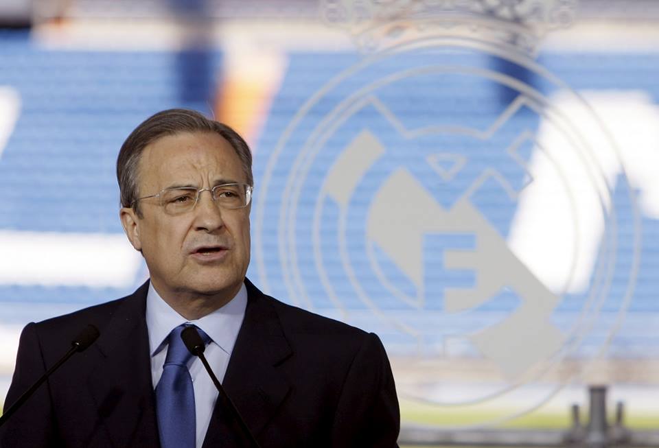 بيريز يحتفظ بمنصبه رئيسا لريال مدريد بالتزكية