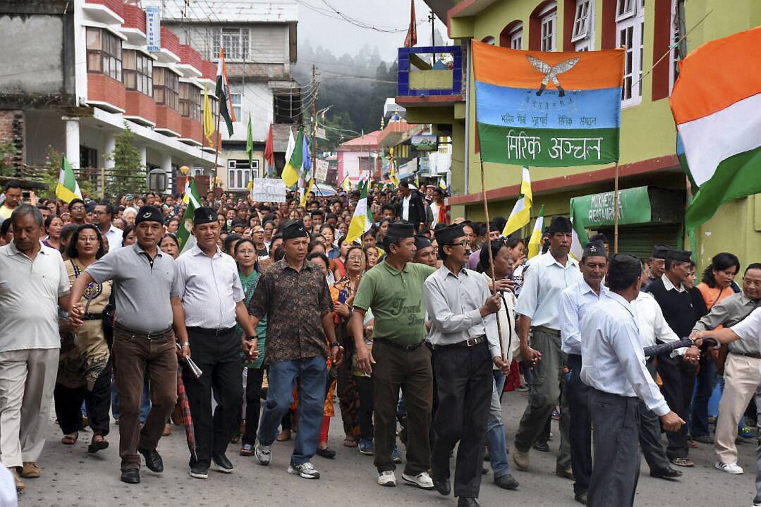 Protest marches held in Darjeeling, normal life crippled