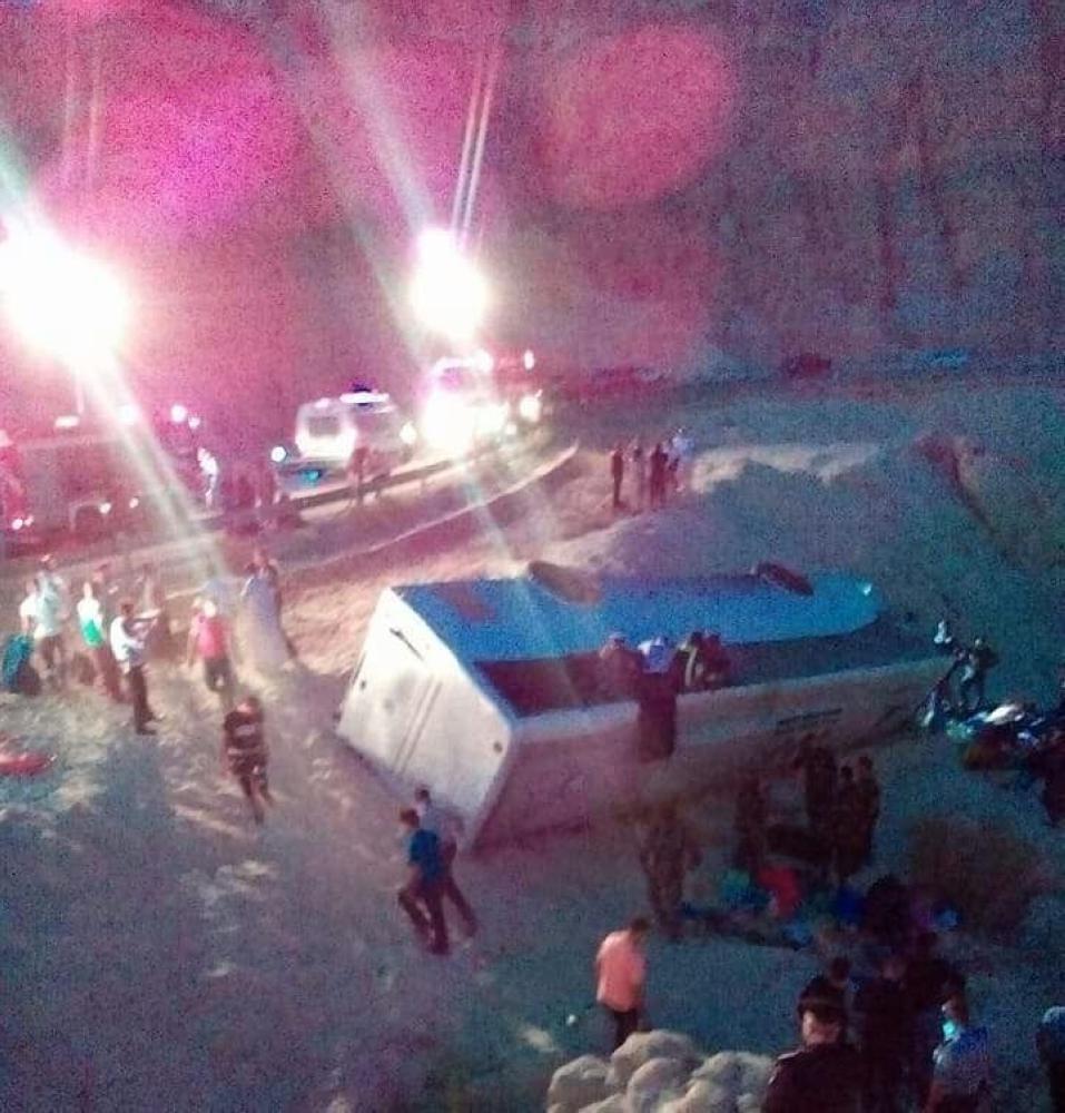 الأردن.. 6 وفيات وإصابة 38 أثر حادث تدهور حافلة معتمرين