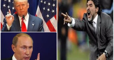 هكذا يرى أسطورة كرة القدم مارادونا "بوتين" و"ترامب"