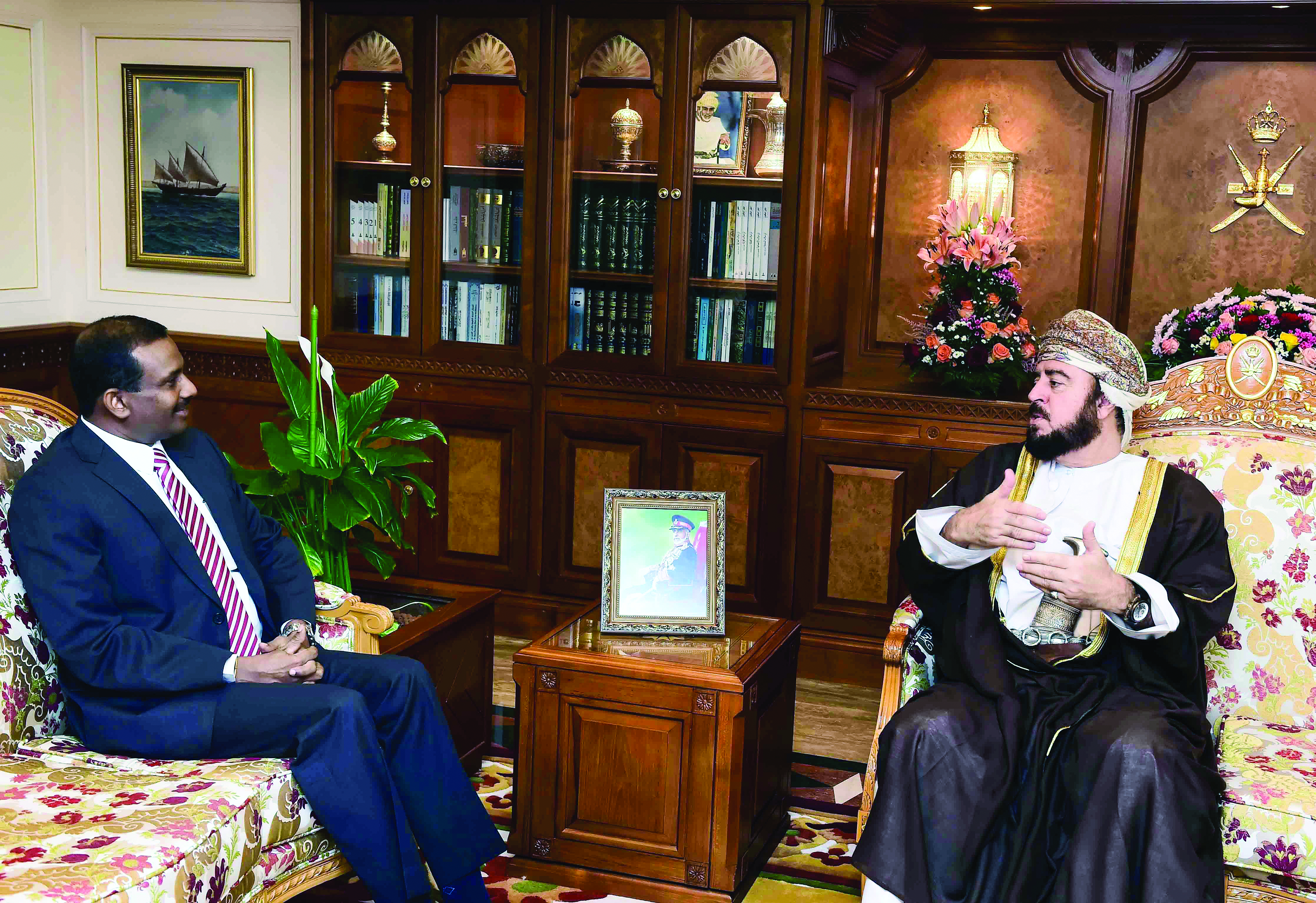 Sayyid Asa’ad meets Sri Lankan envoy in Oman