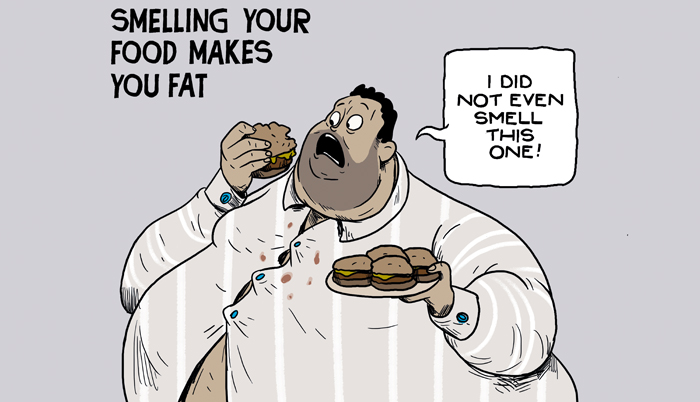 Smelling your food makes you fatter