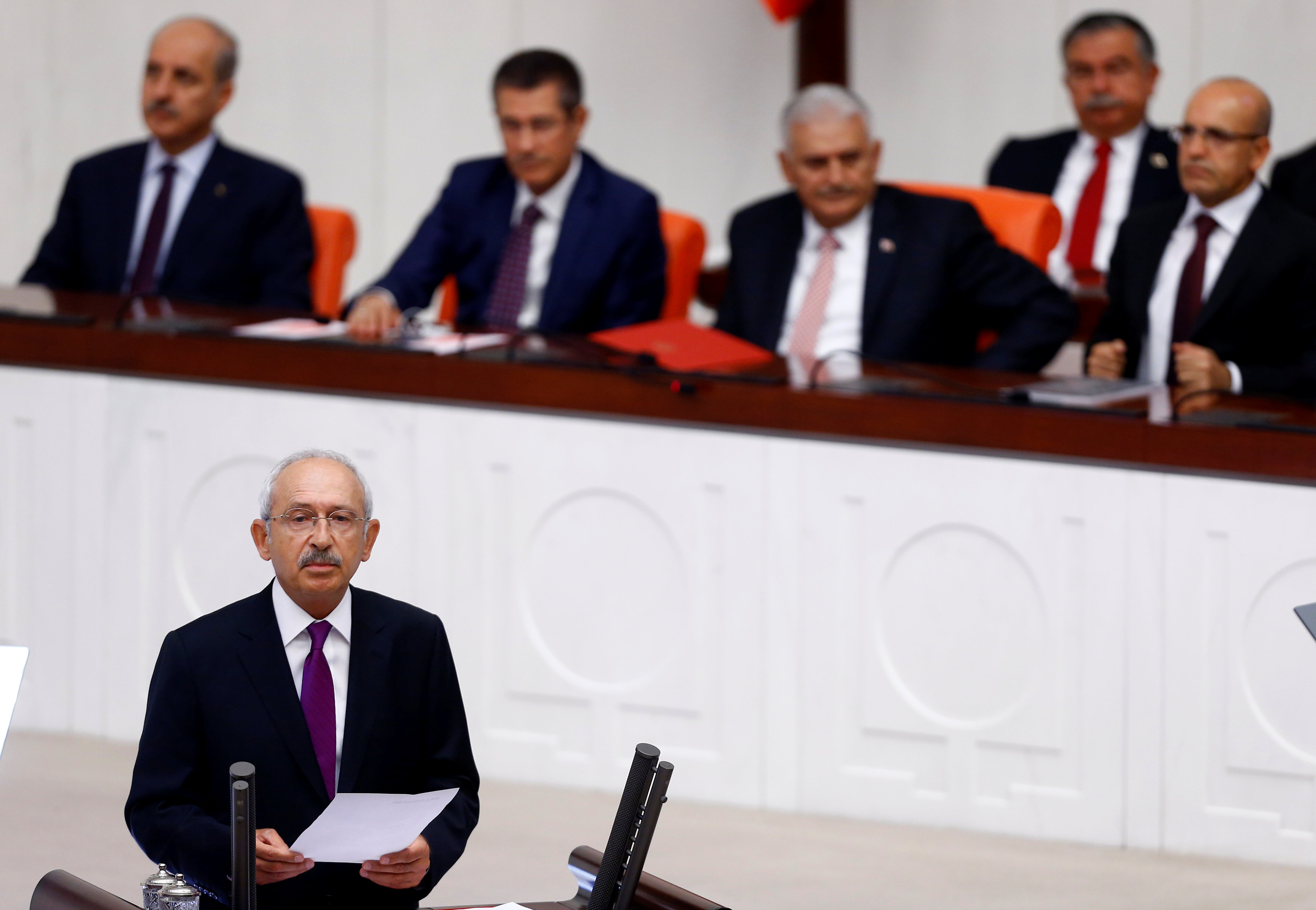 In pictures: Turkish parliament session on attempted coup anniversary