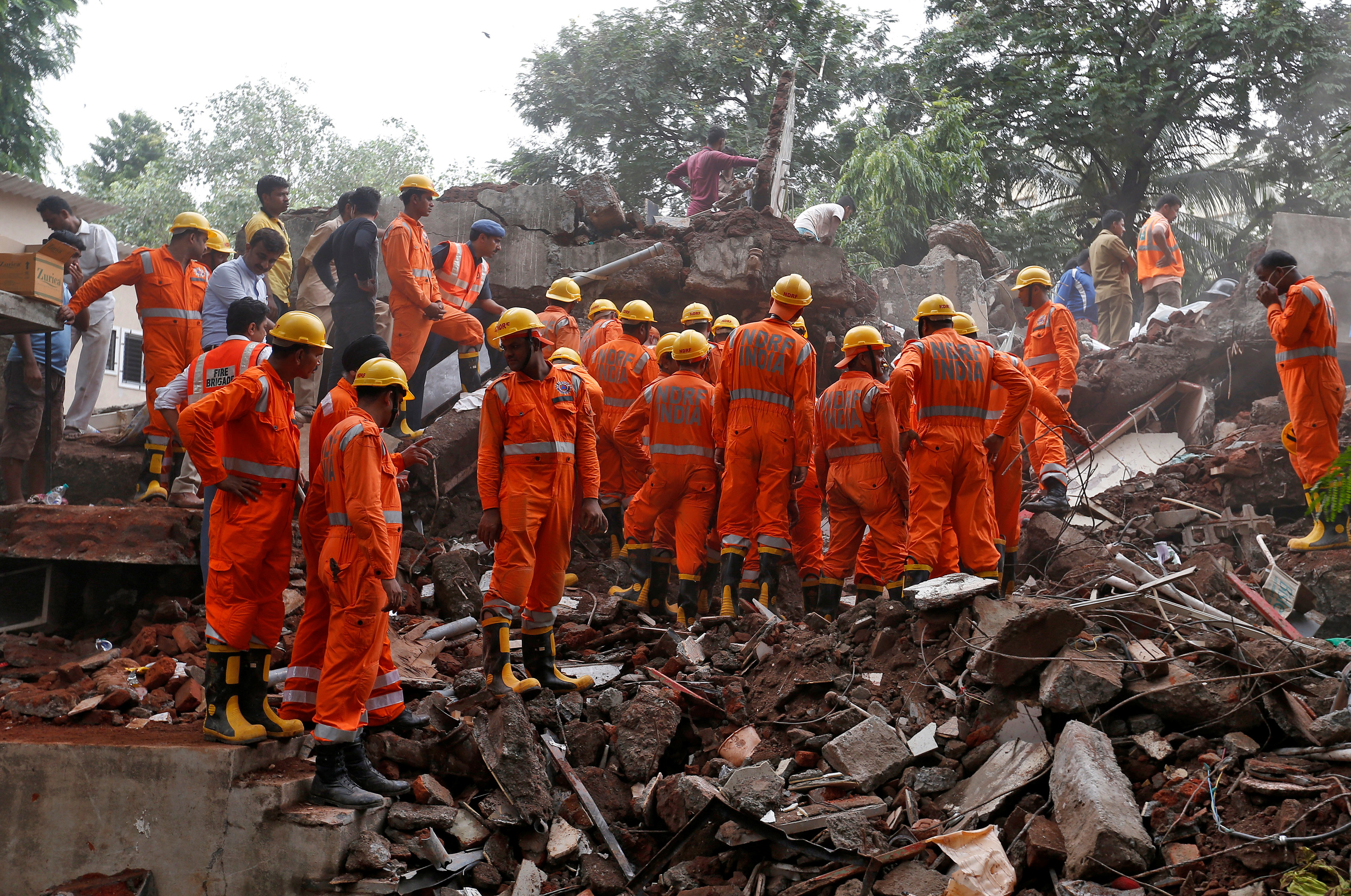 At least eight killed in Mumbai building collapse, many feared trapped