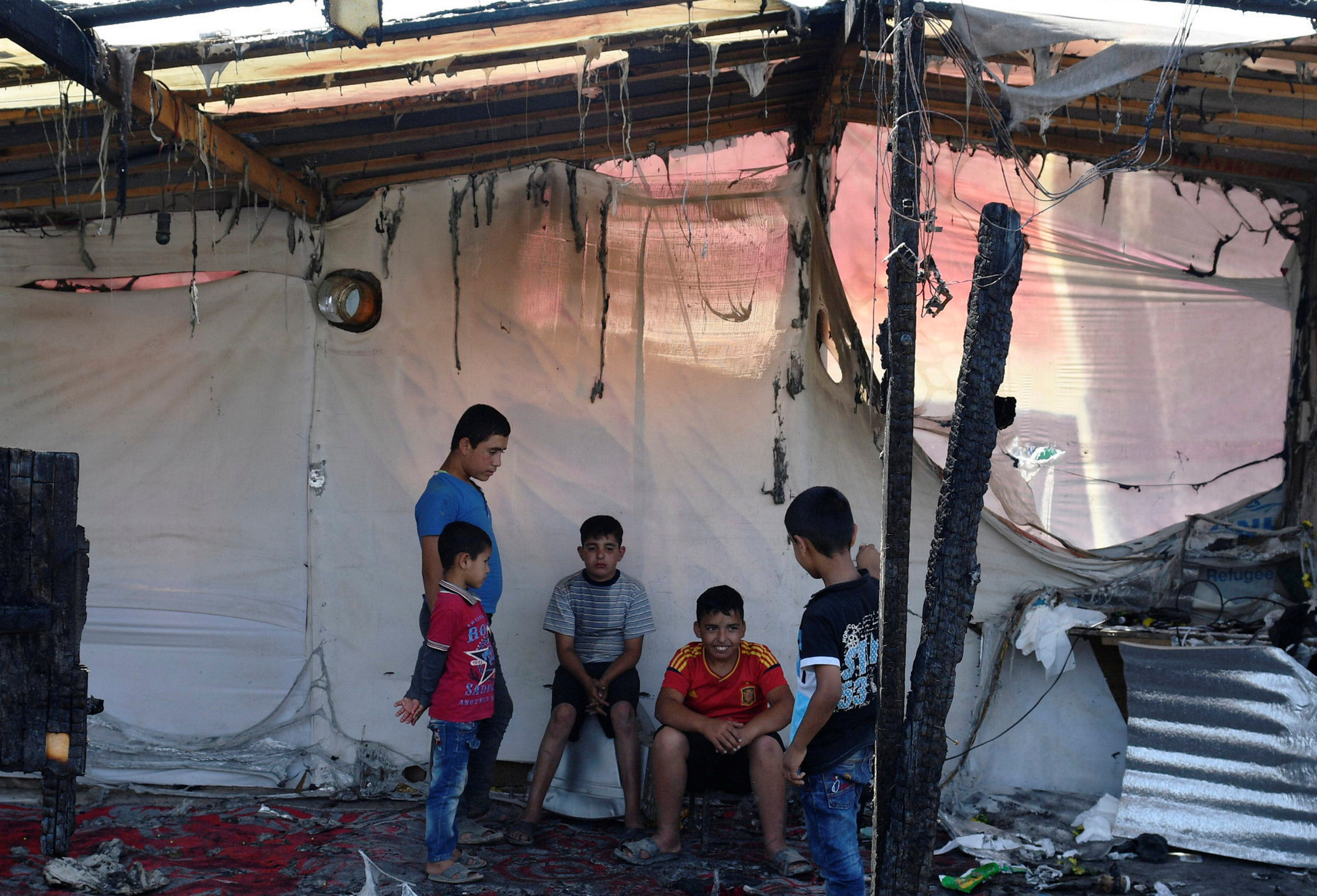 Fire kills girl at Syrian refugee camp in Lebanon