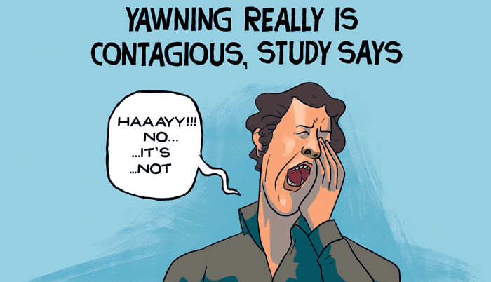 Yawning really is contagious, says study