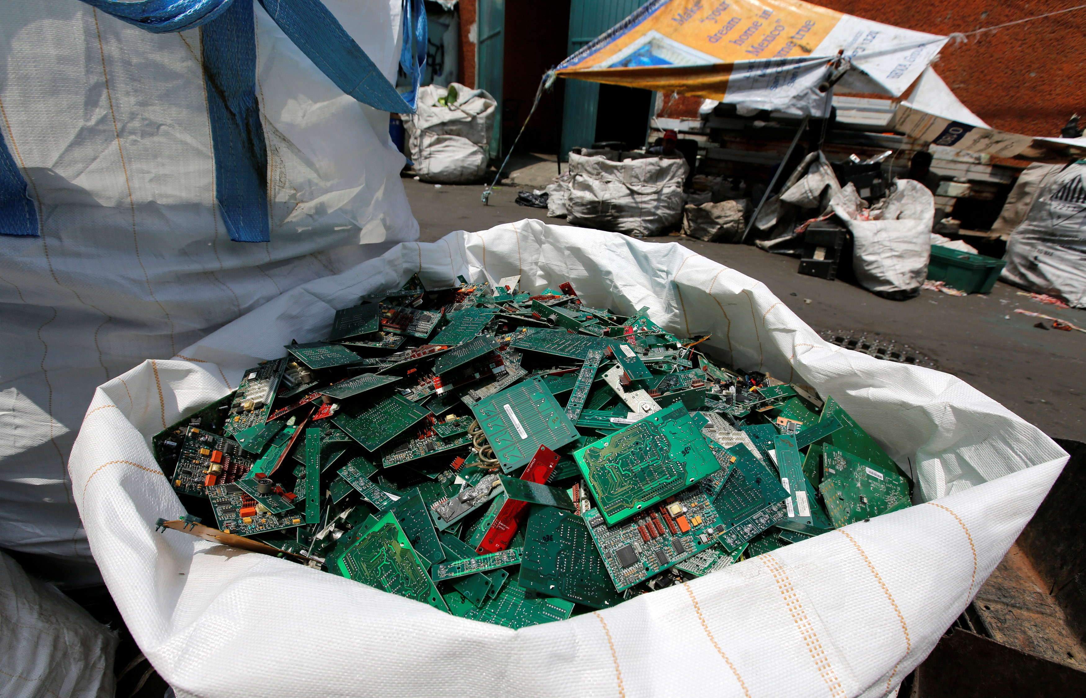 In pictures: Electronic waste at Peru water treatment plant