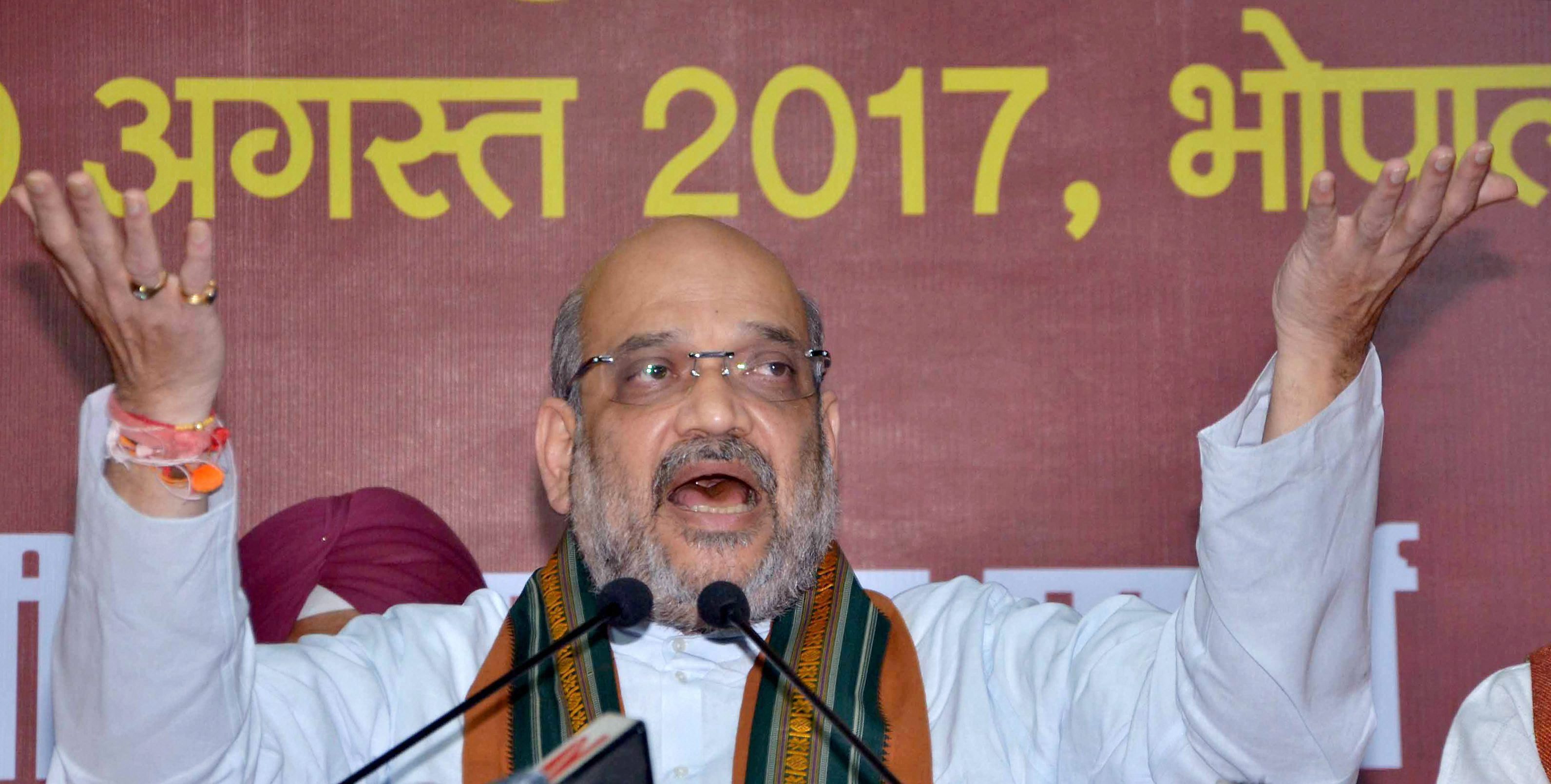 BJP has not set 75-year age bar for contesting polls: Shah