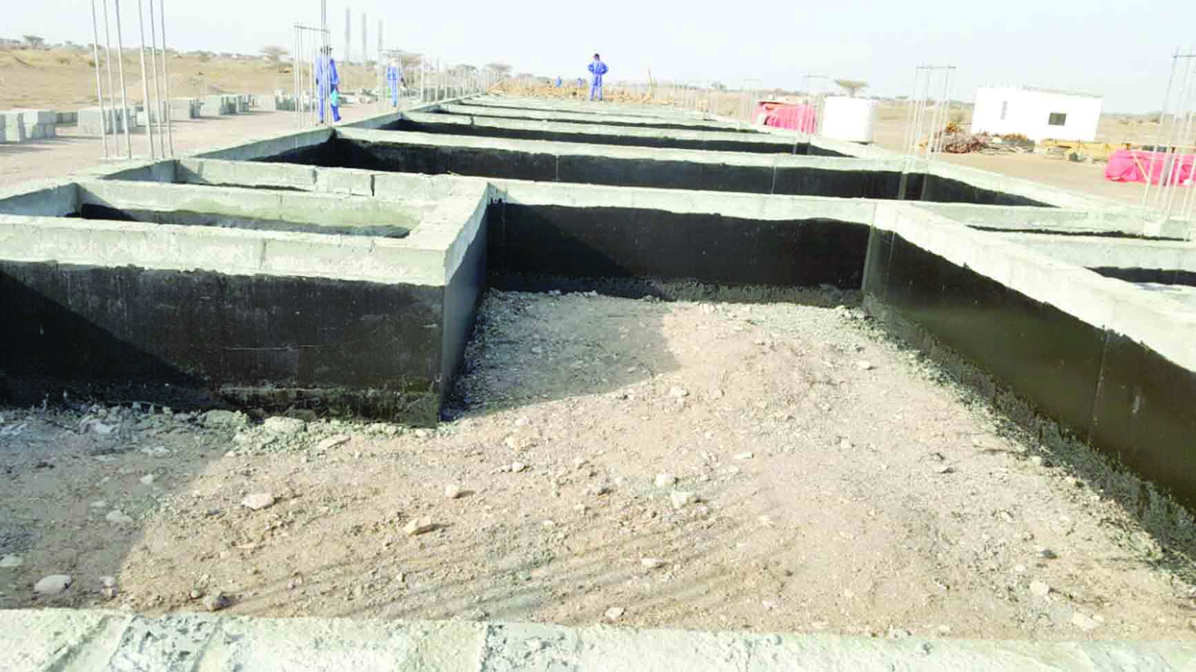 %50 نسبة الإنجاز في المركز الرياضي بالسنينة