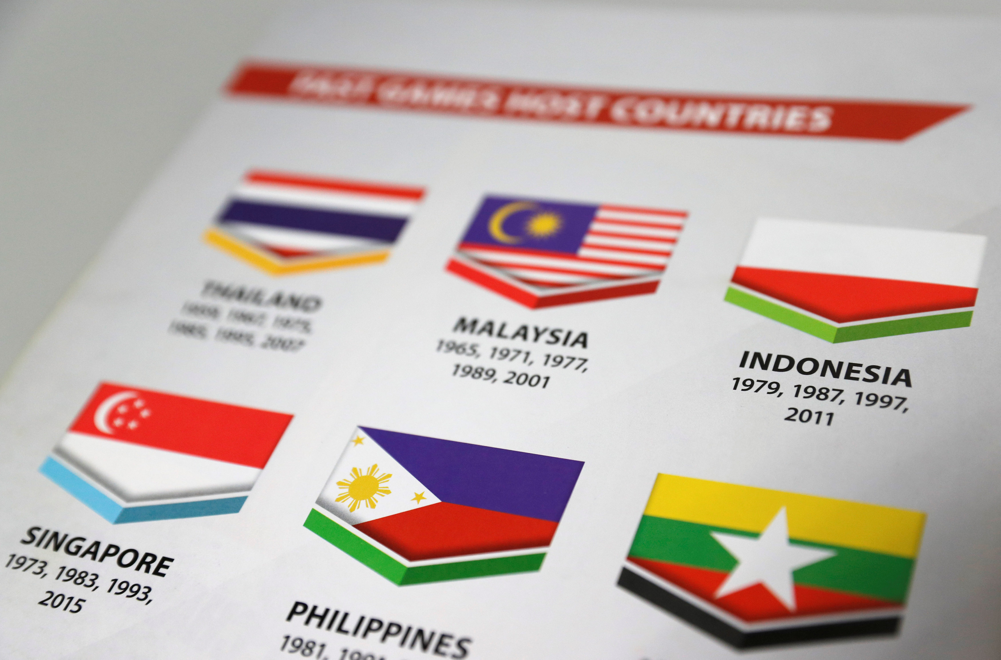 Malaysia apologises for Indonesia flag blunder, reprinting regional games guide