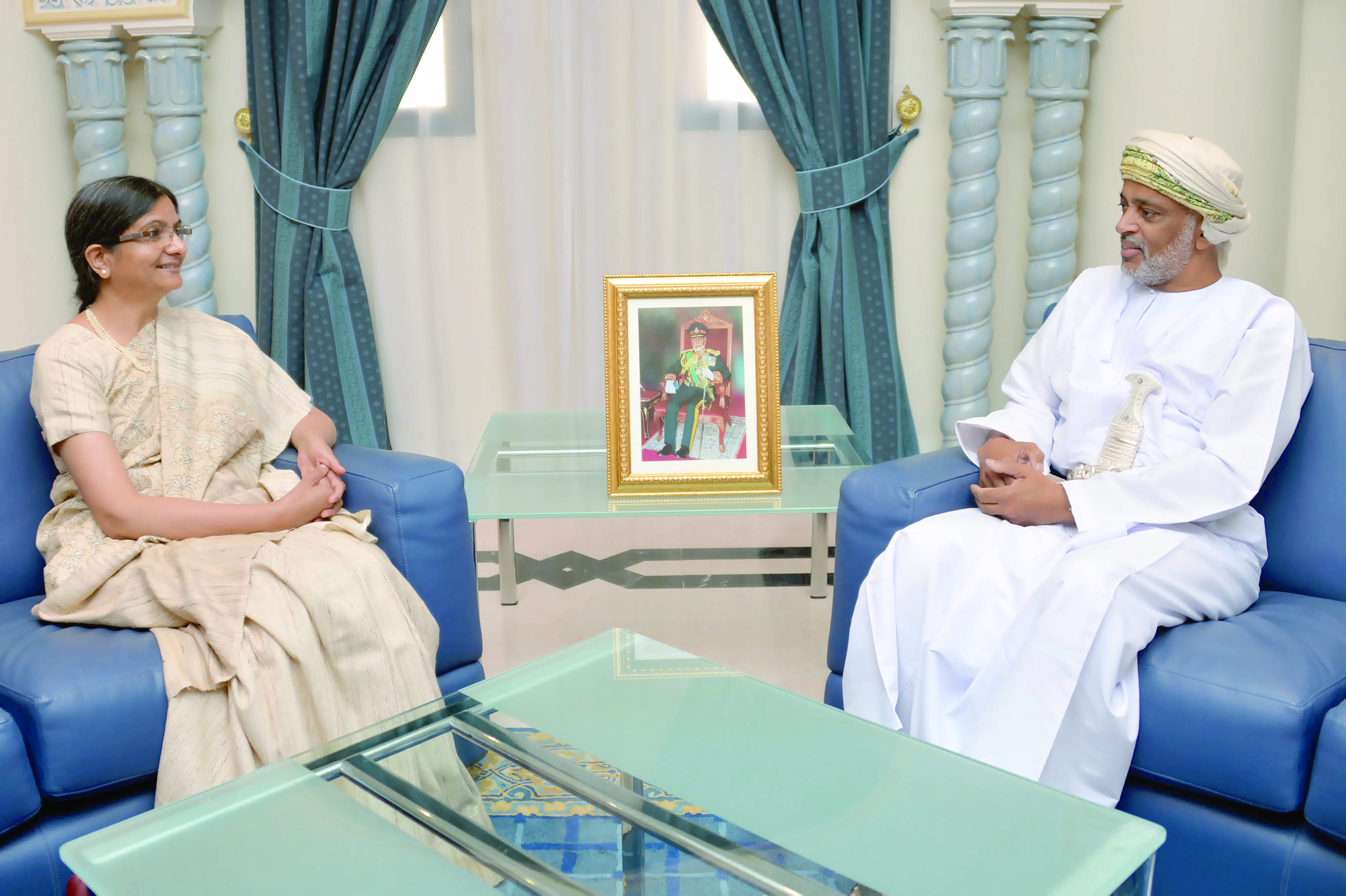 الراسبي يستقبل مساعد وكيل 
وزارة الدفاع الهندية للشؤون البحرية