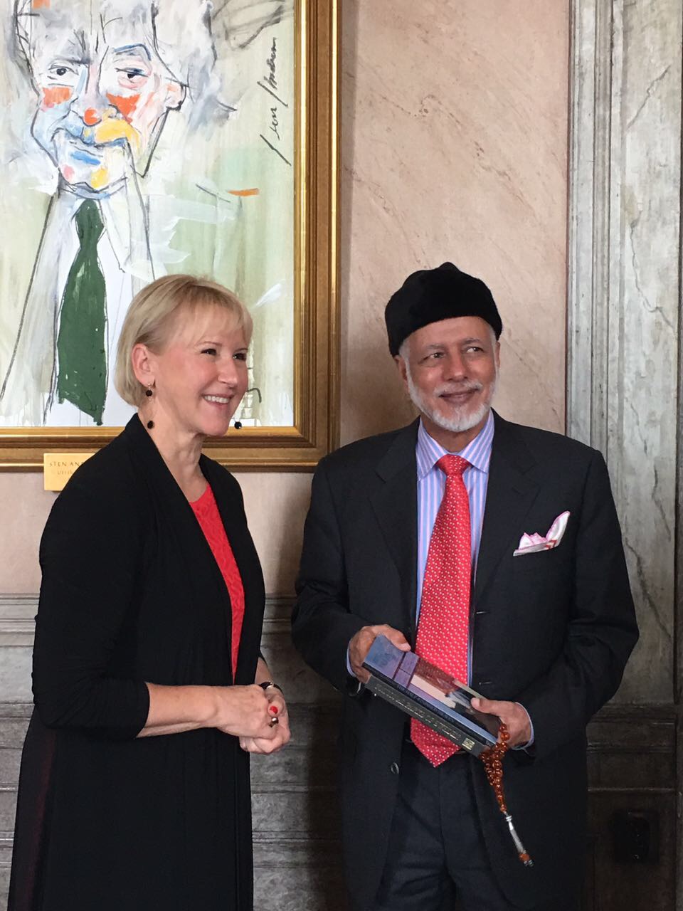 Oman's Foreign Minister Alawi meets Swedish counterpart