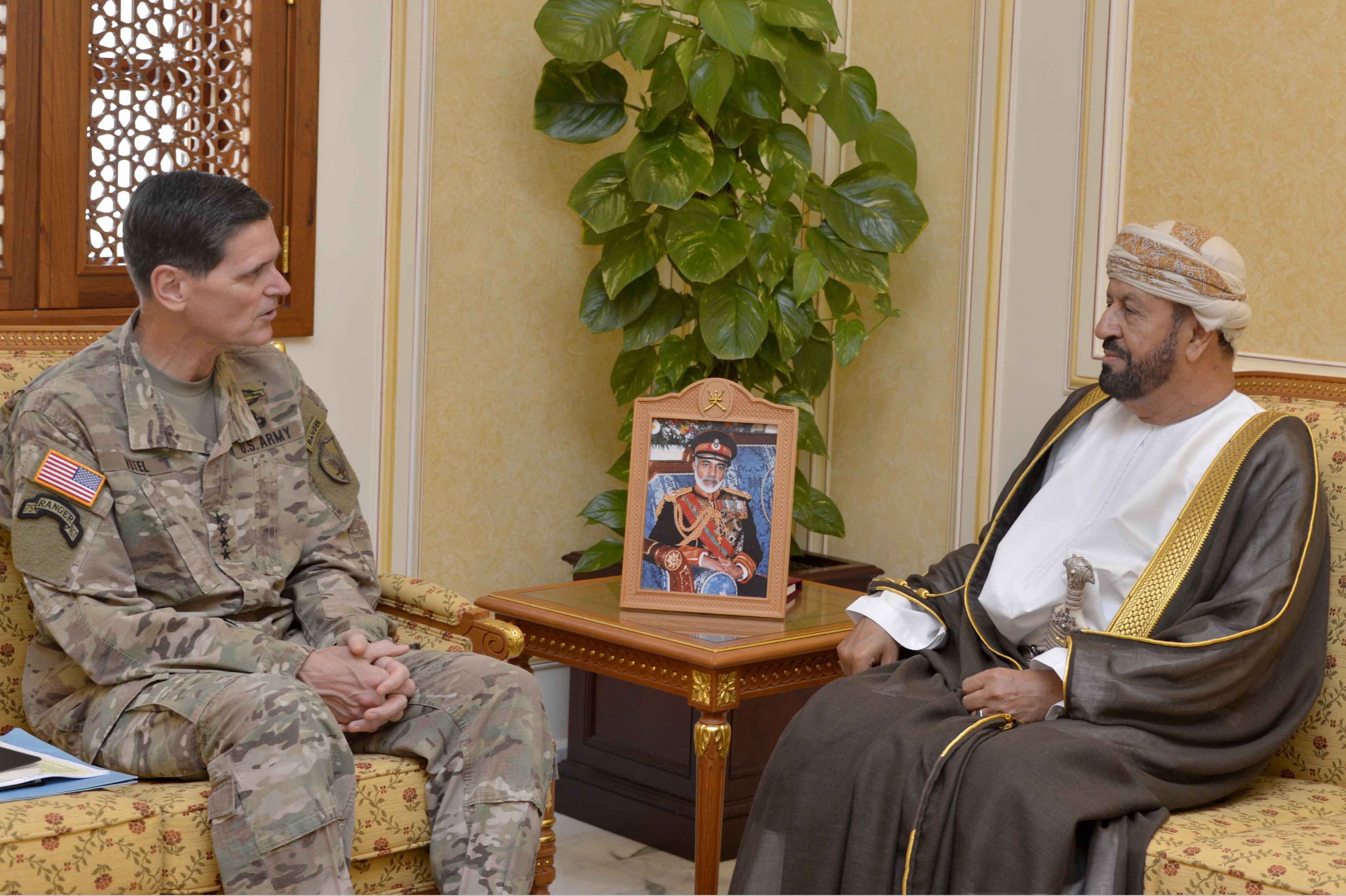 Oman's Royal Office Minister receives US Central Command Commander