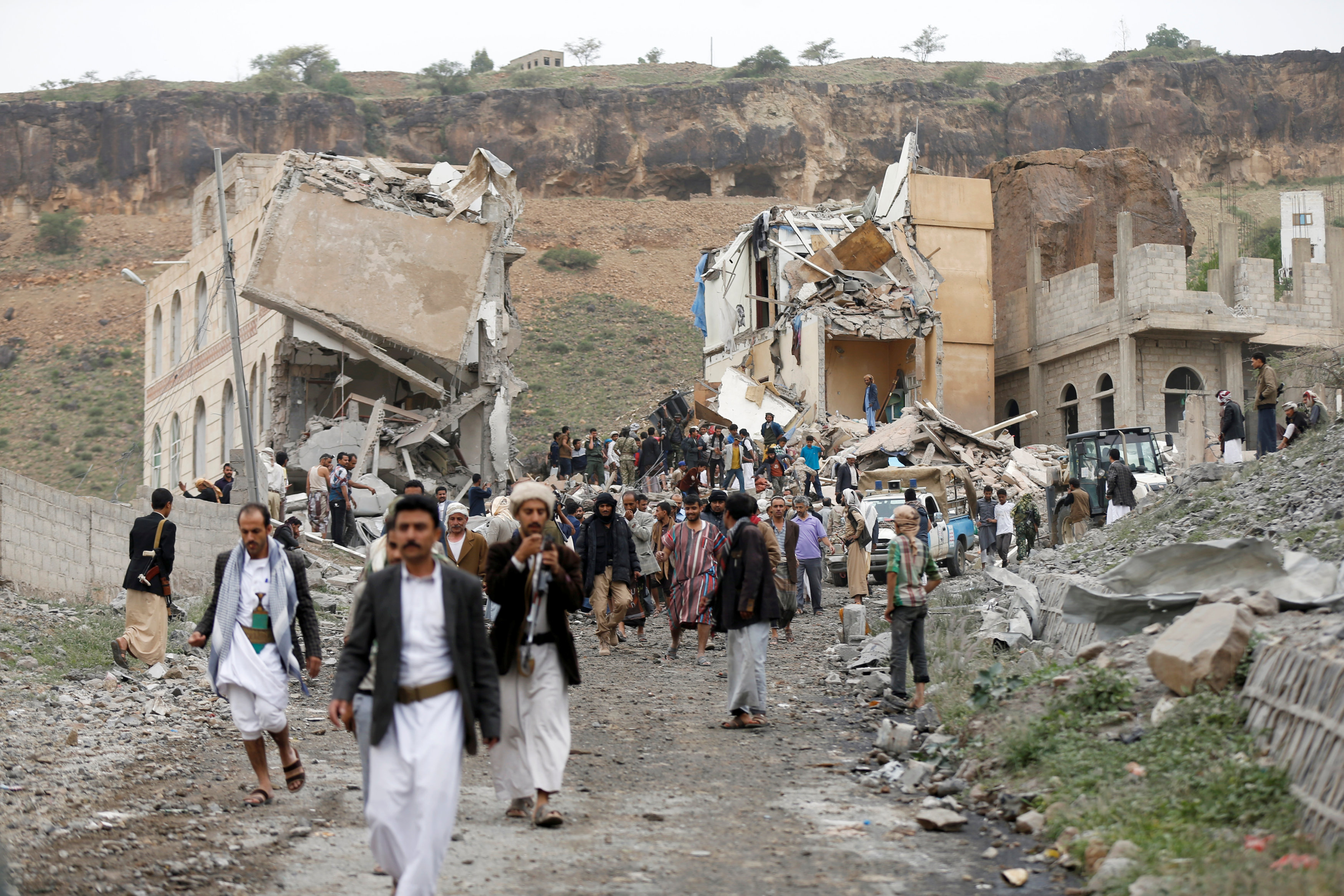 Saudi-led force admits strike in Yemen's capital hit civilians