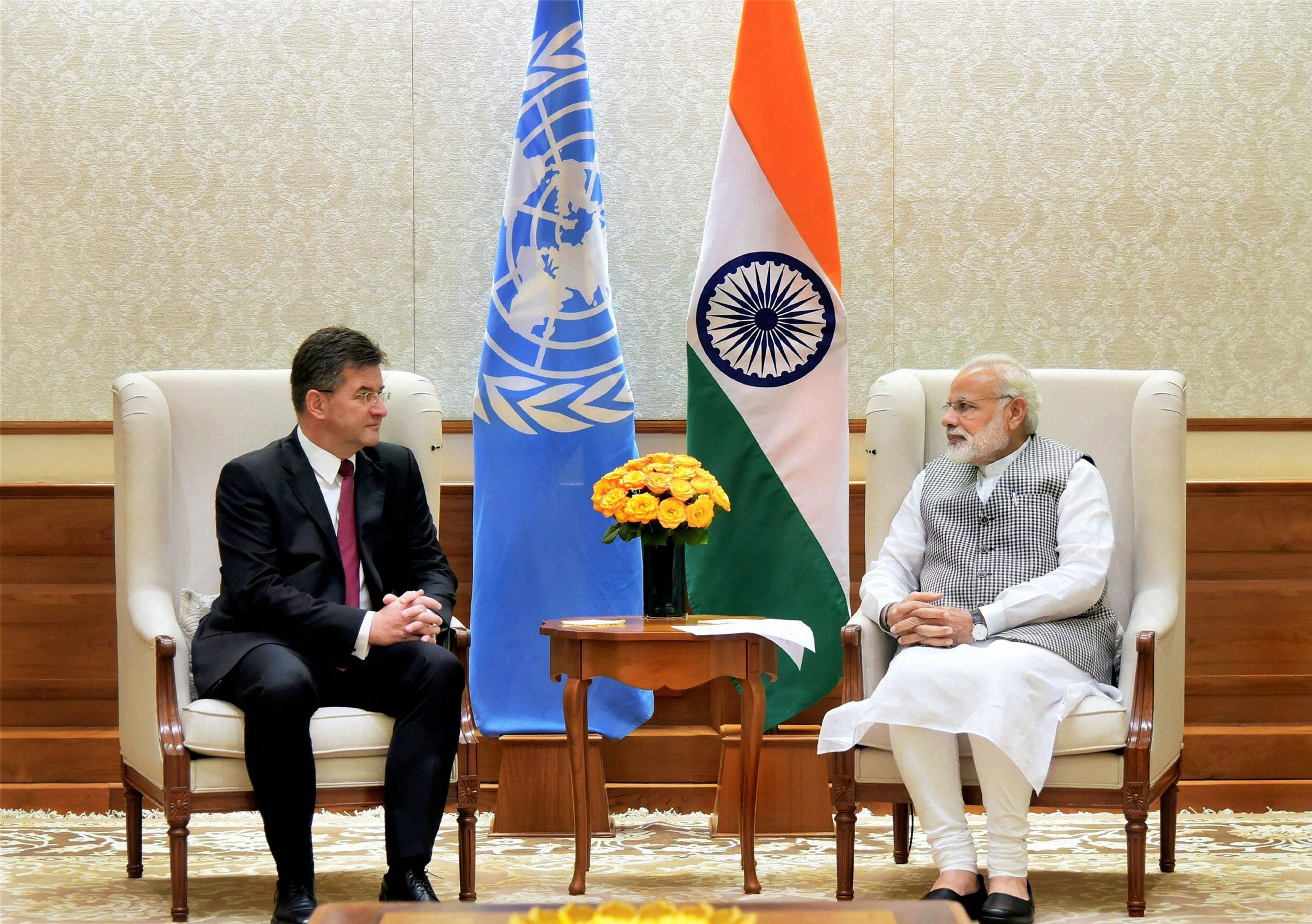 President-elect of UN General Assembly meets Indian prime minister, terror discussed