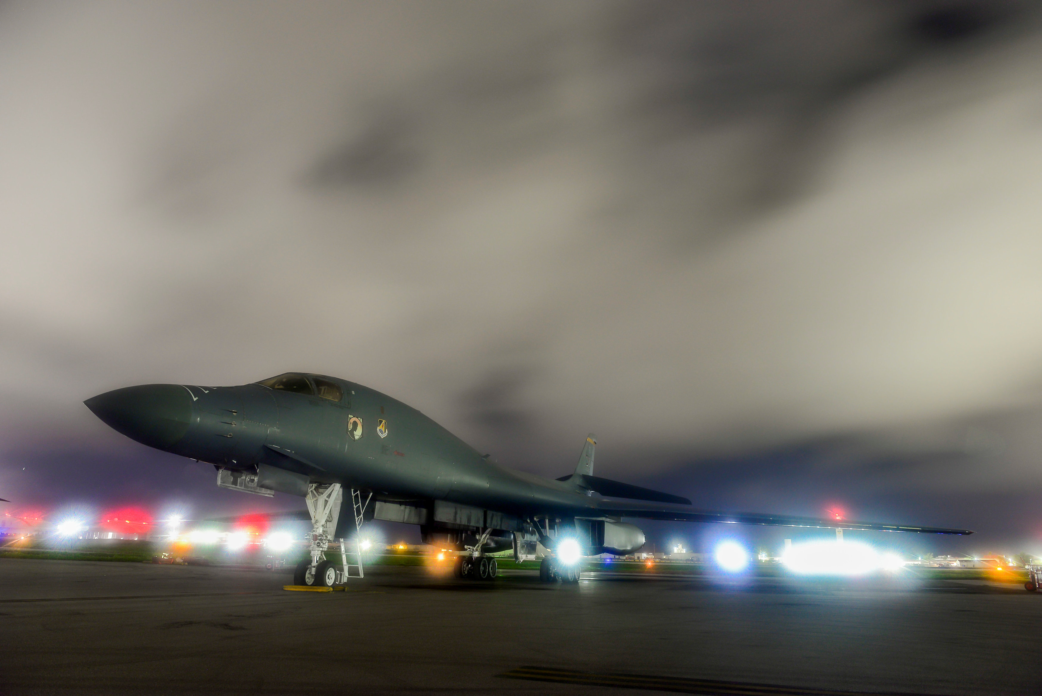Japanese fighters conducted air drills with U.S. B-1B bombers