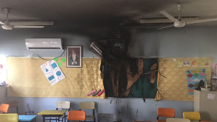 Fire breaks out in school laboratory in Oman