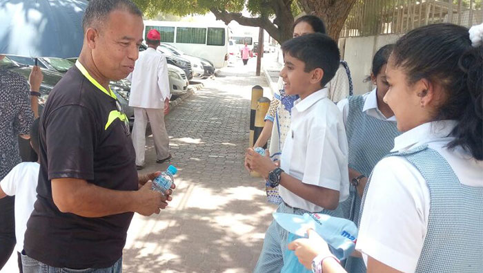 Indian School students helped public keep cool during the summer