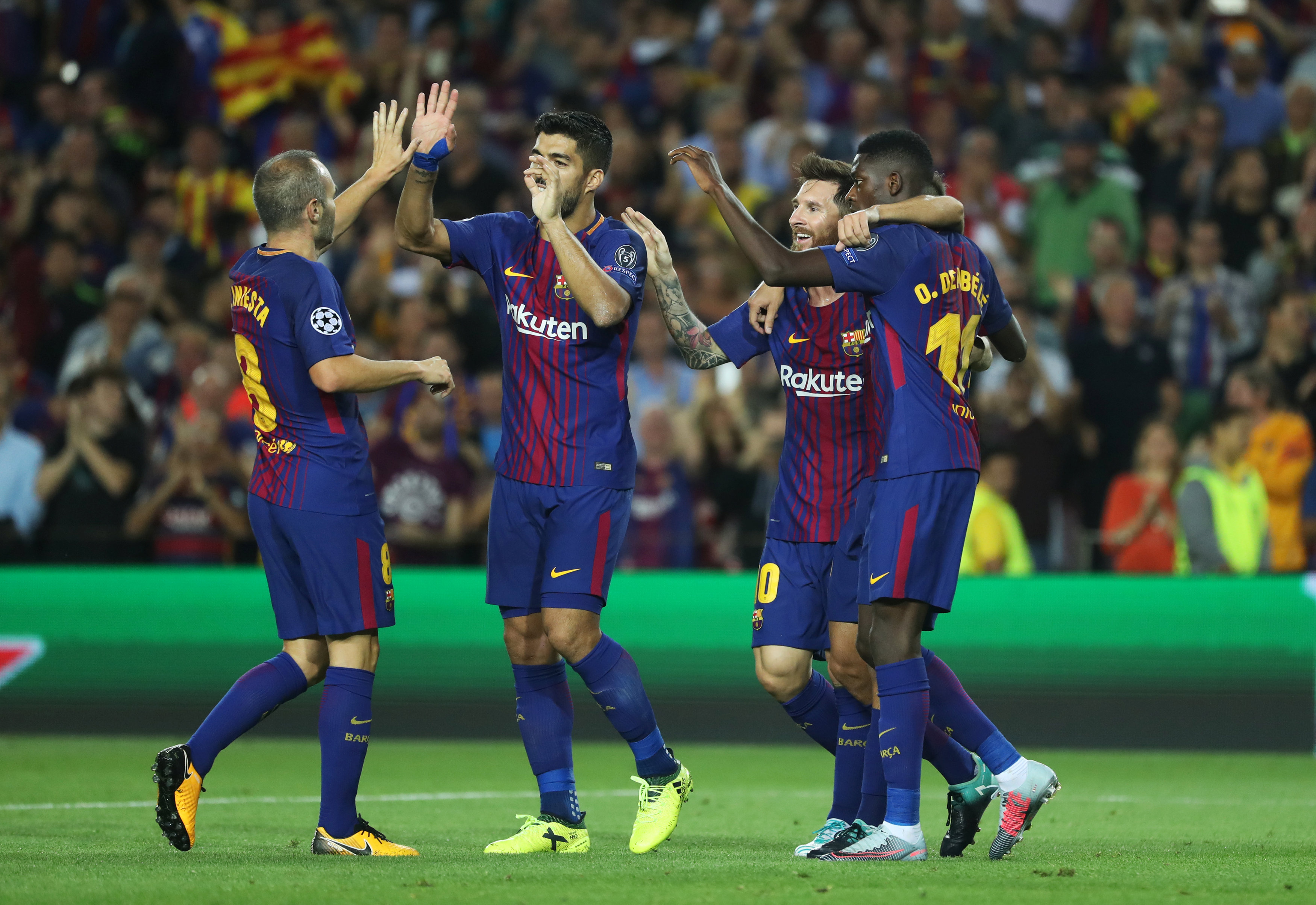 Football: Evergreen Messi and Iniesta turn Barcelona gloom into party mood
