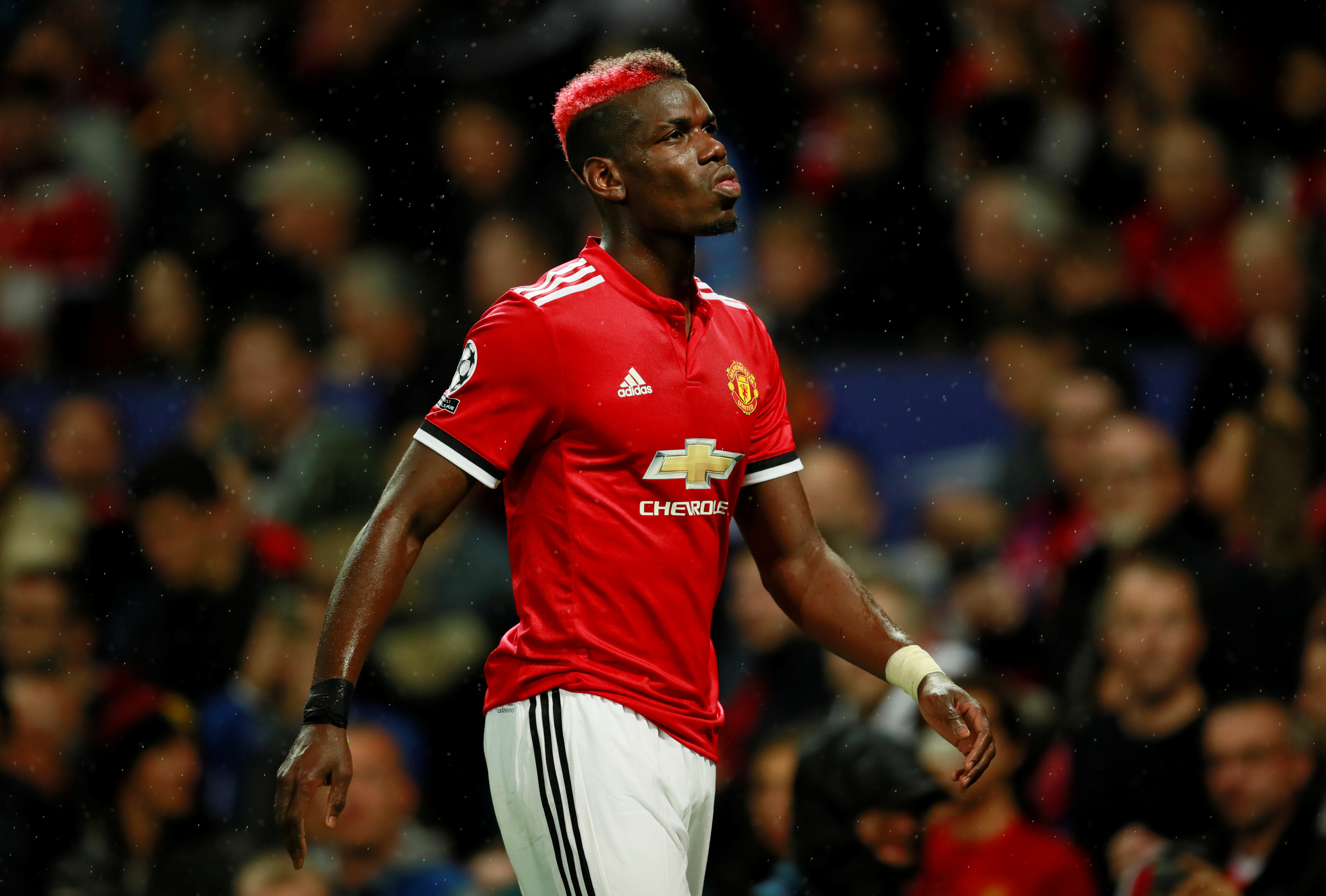 Football: Manchester United's Paul Pogba faces spell on the sidelines with hamstring injury