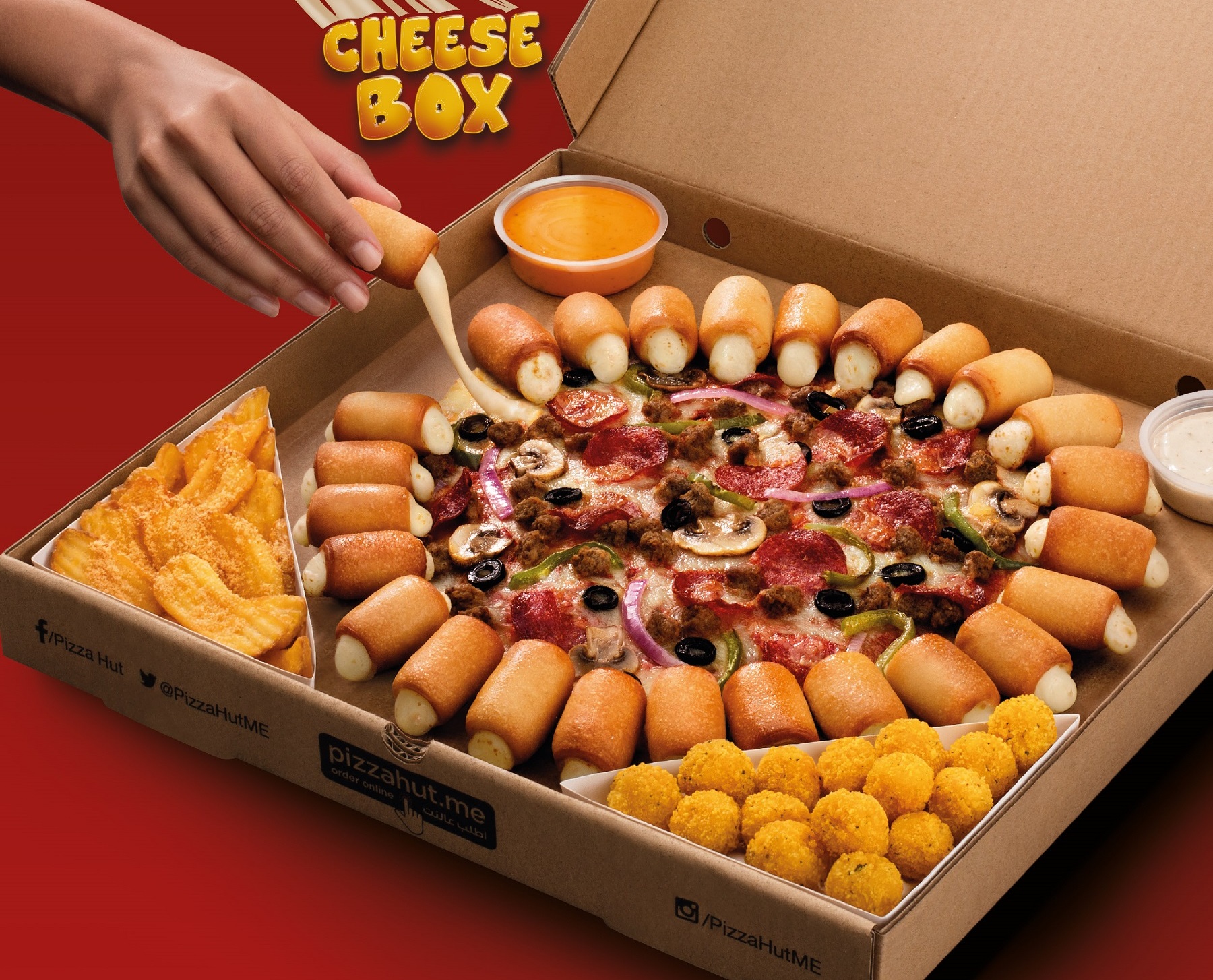 Pizza Hut Cheese Pizza Box