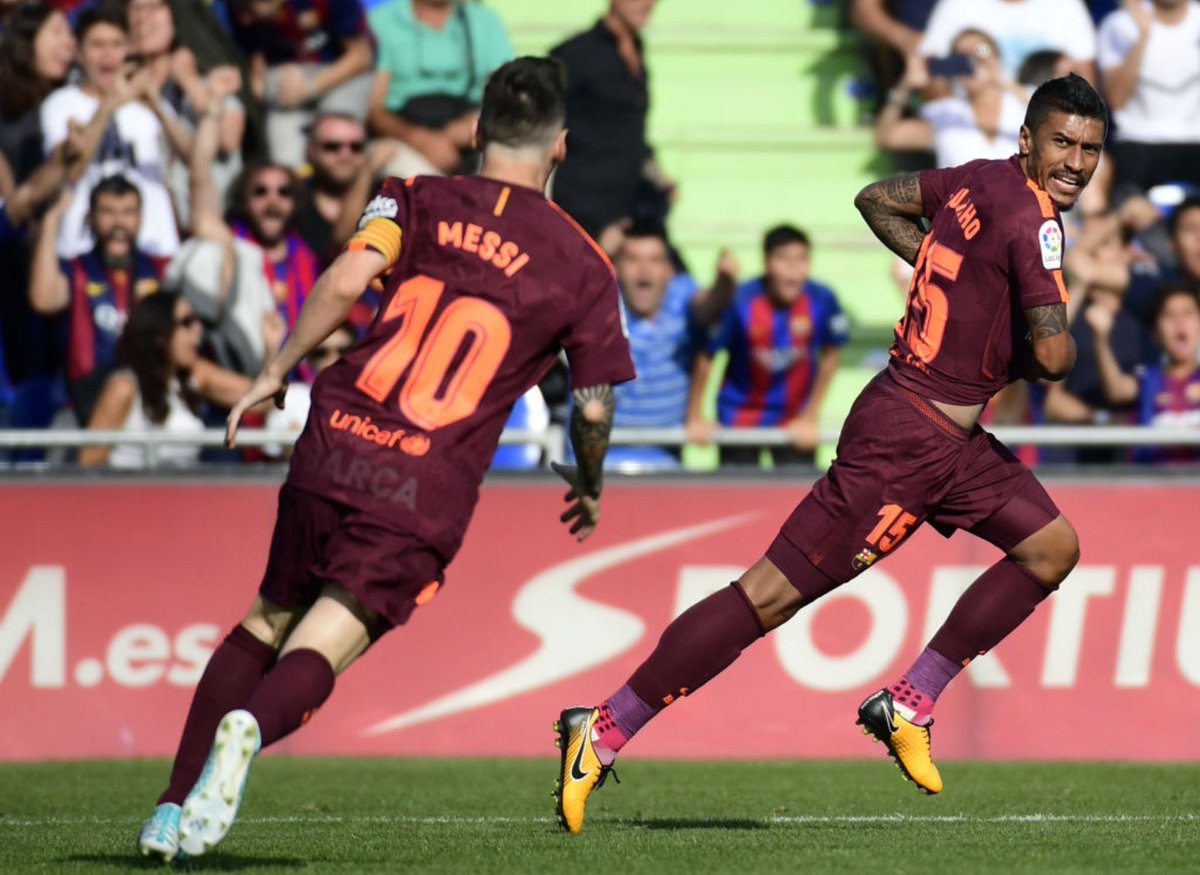 باولينيو يقود برشلونة لفوز صعب على خيتافي